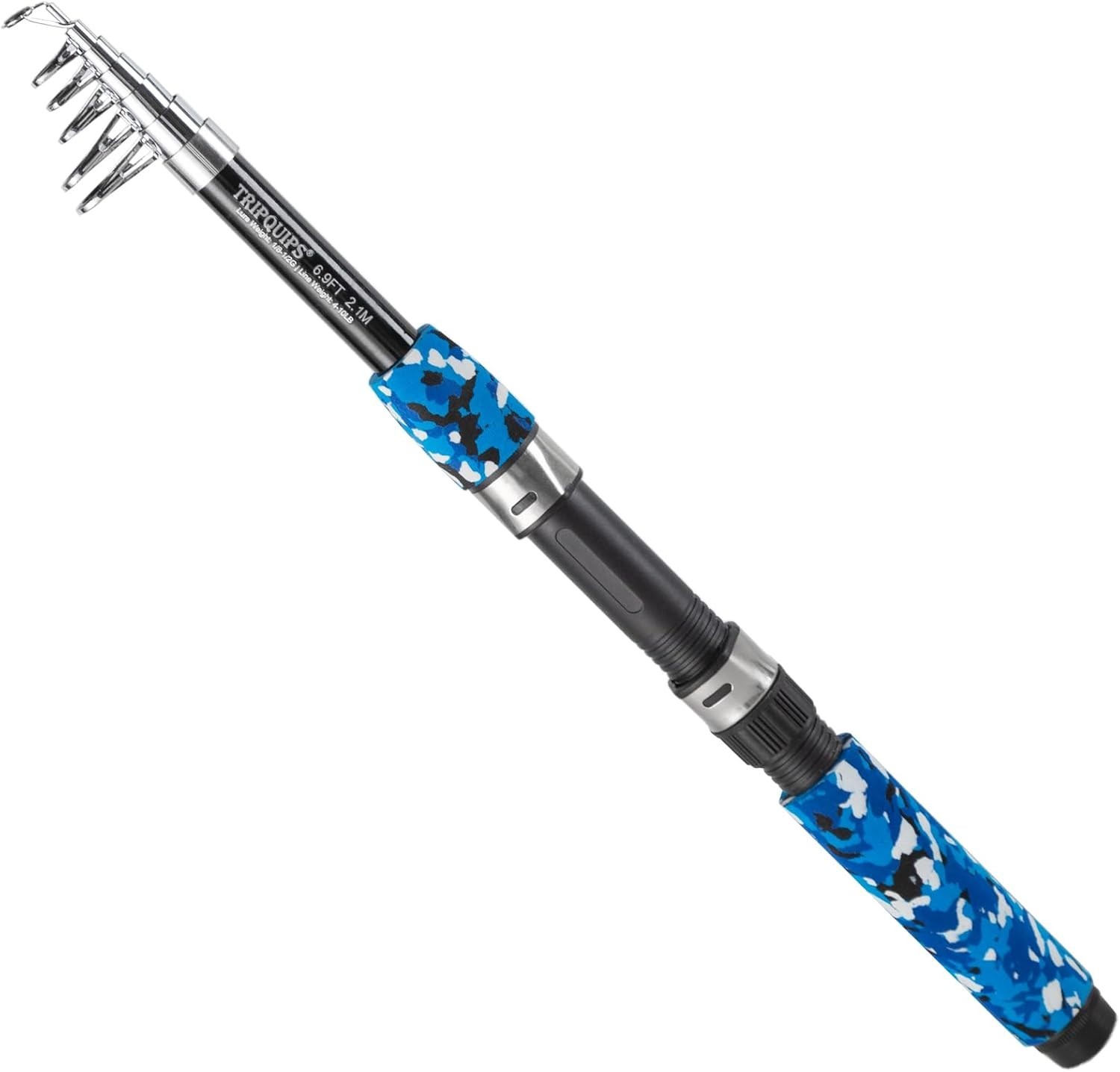6.9FT Telescopic Fishing Rod – Lightweight Fiberglass Spinning Pole for Anglers