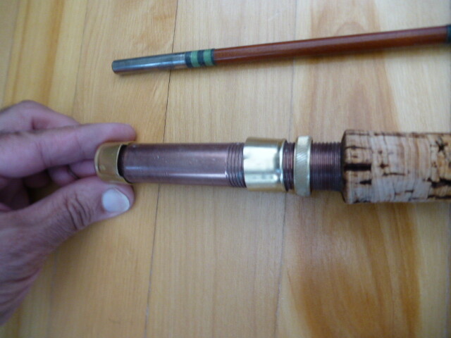 Vintage Fly Fishing Rod Thomassin 1st Gen, Fiberglass made in Canada great fish