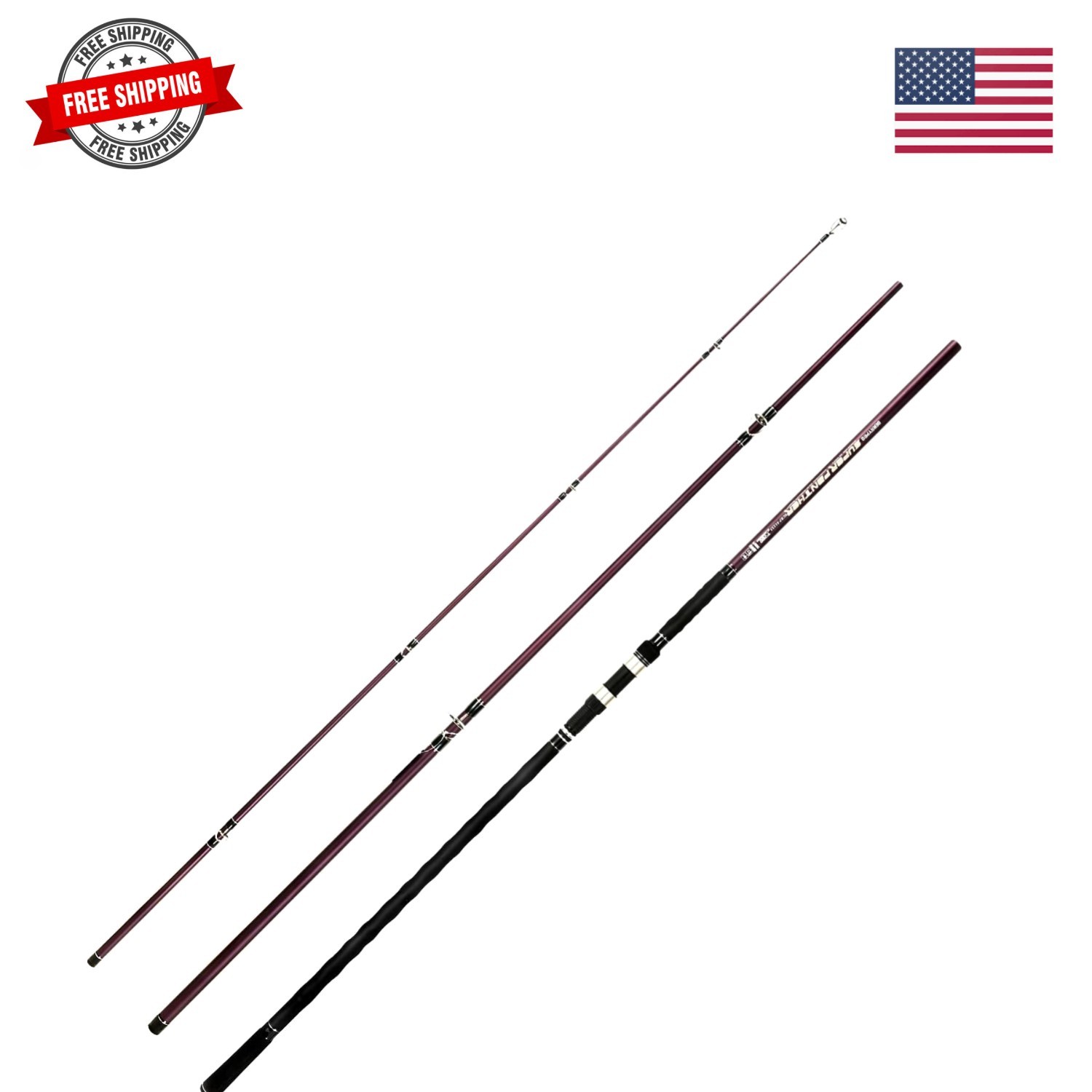 Surf Spinning Rod Surf Casting Fishing Rod Carbon Fiber Travel Fishing Rod 9’…