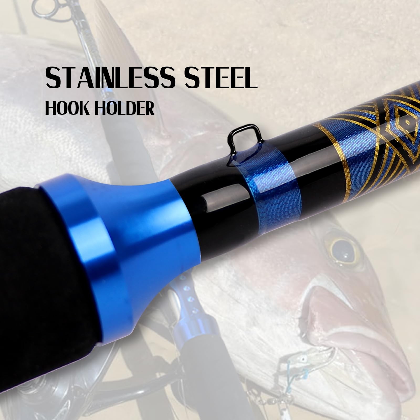 Fiblink Saltwater Graphite Jig Jigging Spinning Fishing Rod Deep Sea Jig Pole