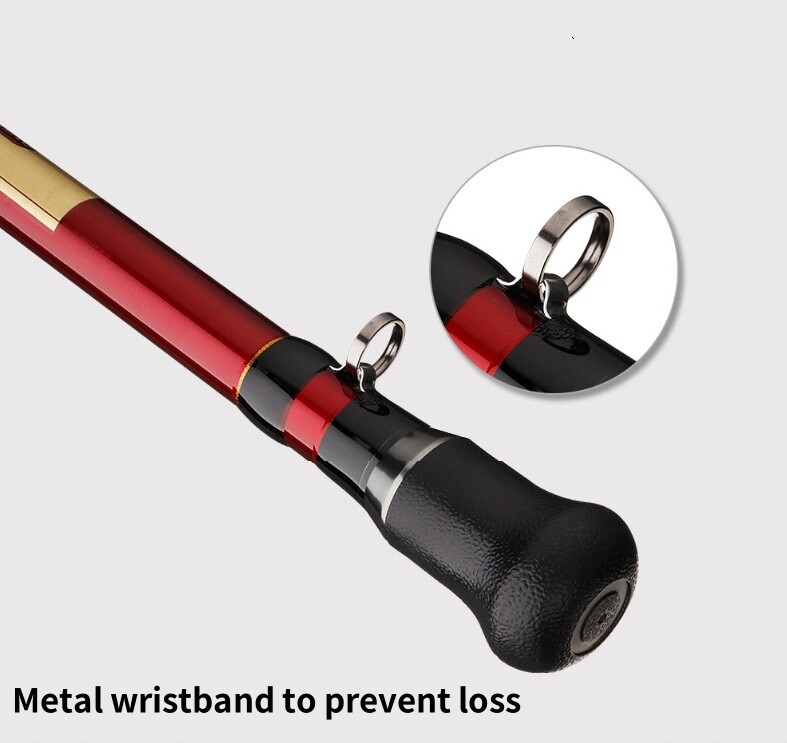Boat Fishing Rod Travel Carbon Fiber Spinning Casting Rod 3 Section Sea Big Game