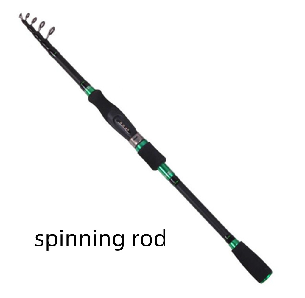1.8m-2.7m Telescopic Fishing Rods Carbon Fiber Ultralight Spinning Casting Rods