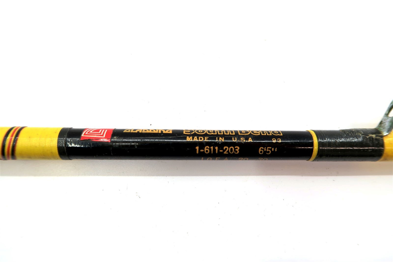 South Bend 1-611-203 Saltwater Trolling Rod w/ Roller Guides ~ MISSING ROD BUTT
