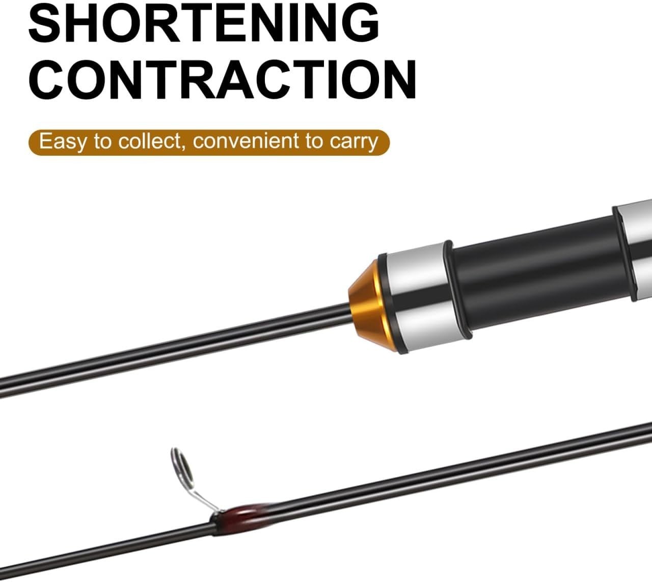 Mini Telescopic Ice Fishing Rod for Youth – Lightweight & Compact Adventure Tool