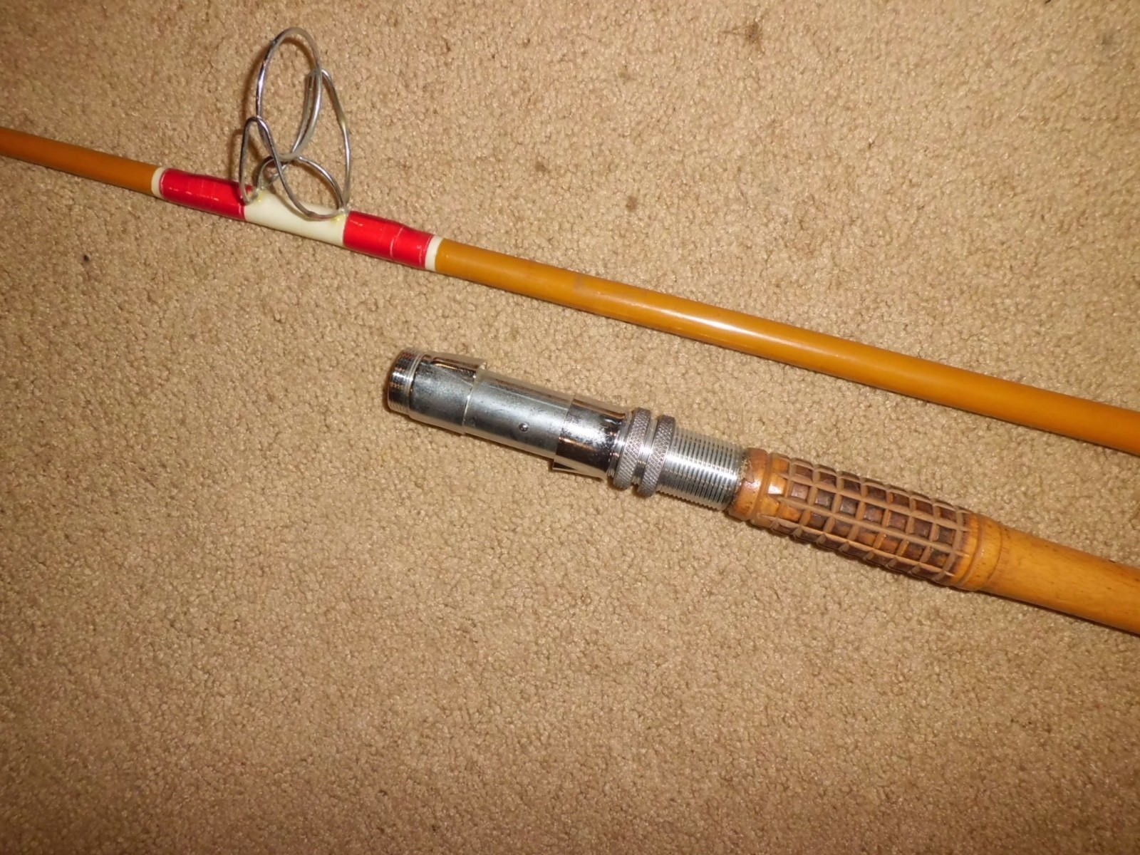 Vintage Custom Lamiglas Spinning Heavy Surf 9′ Rod made in USA- 30 lb test