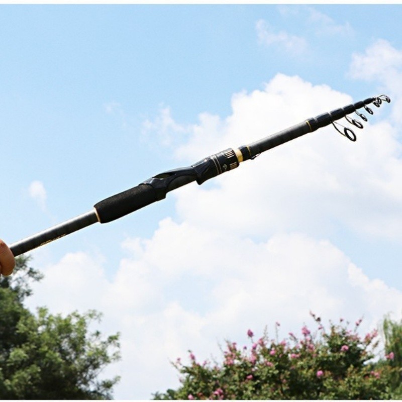 Telescopic Fishing Rod Carbon Fiber Travel High Sensitive Rods Fast Action Pole