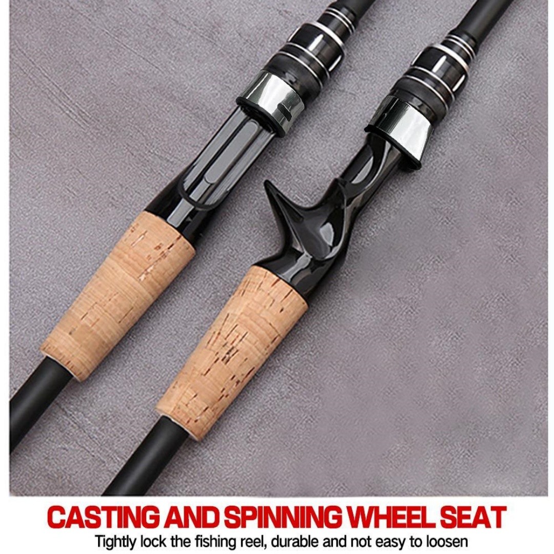 Ultra-Light Fishing Rod Carbon Fiber Spinning Casting Pole Handle Telescopic Rod