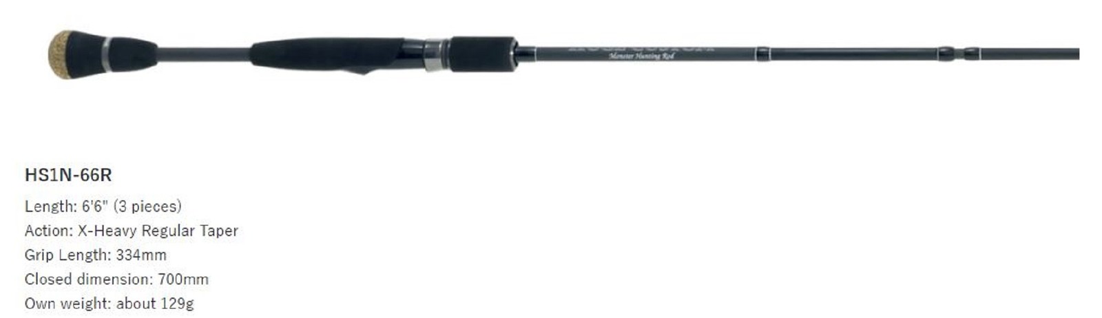 Deps Rod Spiders Huge Custom HS1N-66R Monster Hunting (2582)