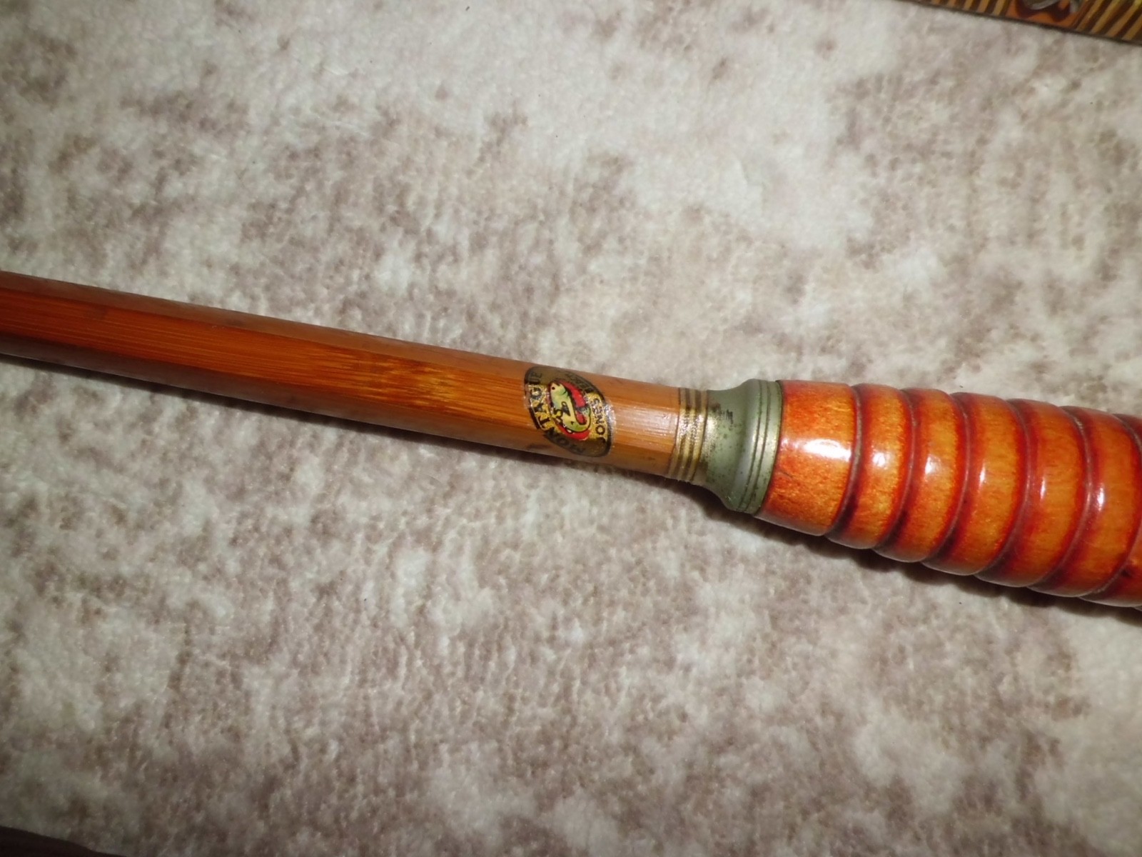 Vintage MONTAGUE Jones Beach Split Bamboo Boat 7’6″ Rod made in USA