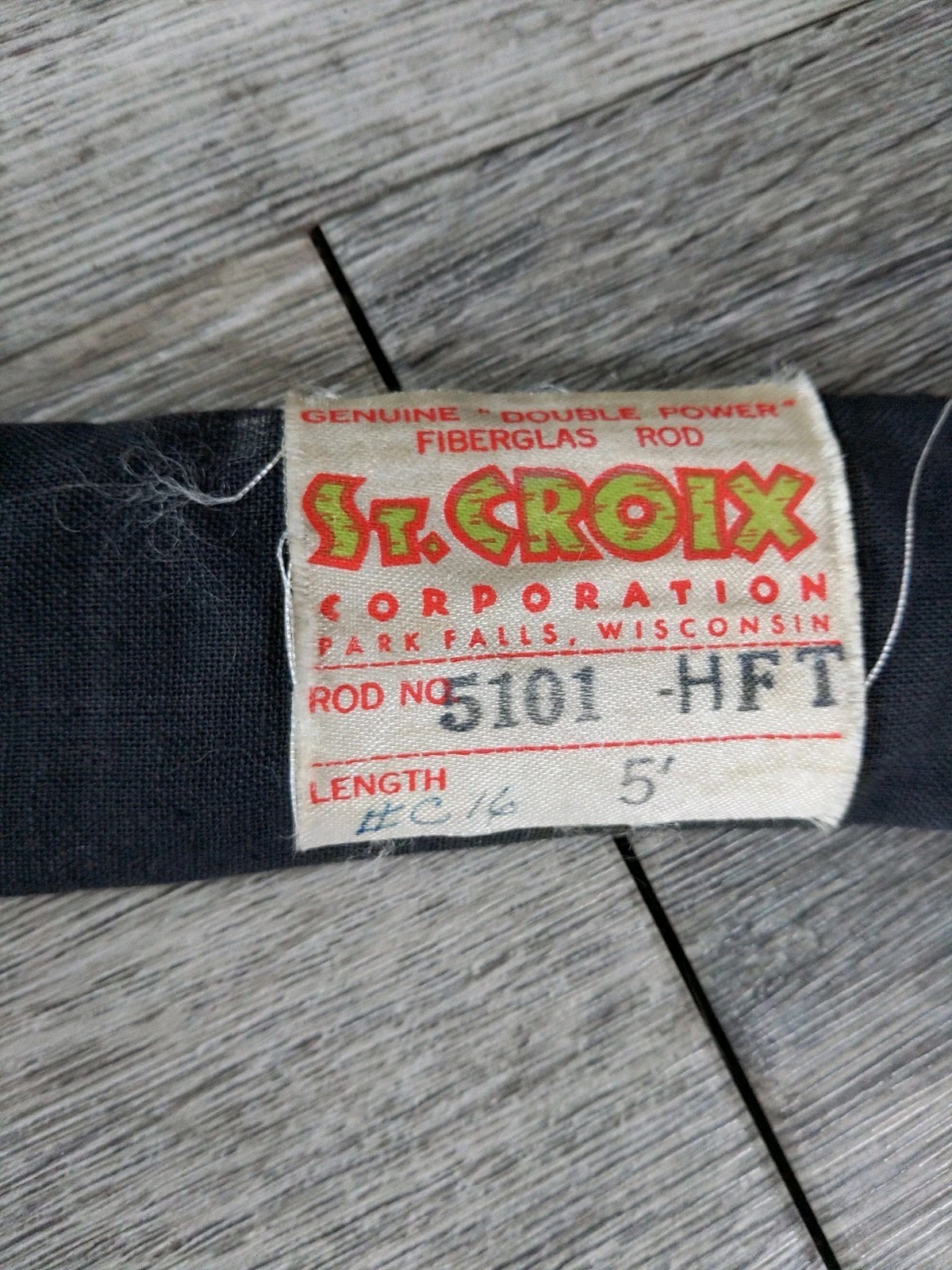 Vintage Rare St. Croix Model 5101-HFT 5′ Casting 1 Piece Rod W/ Original Sleeve.