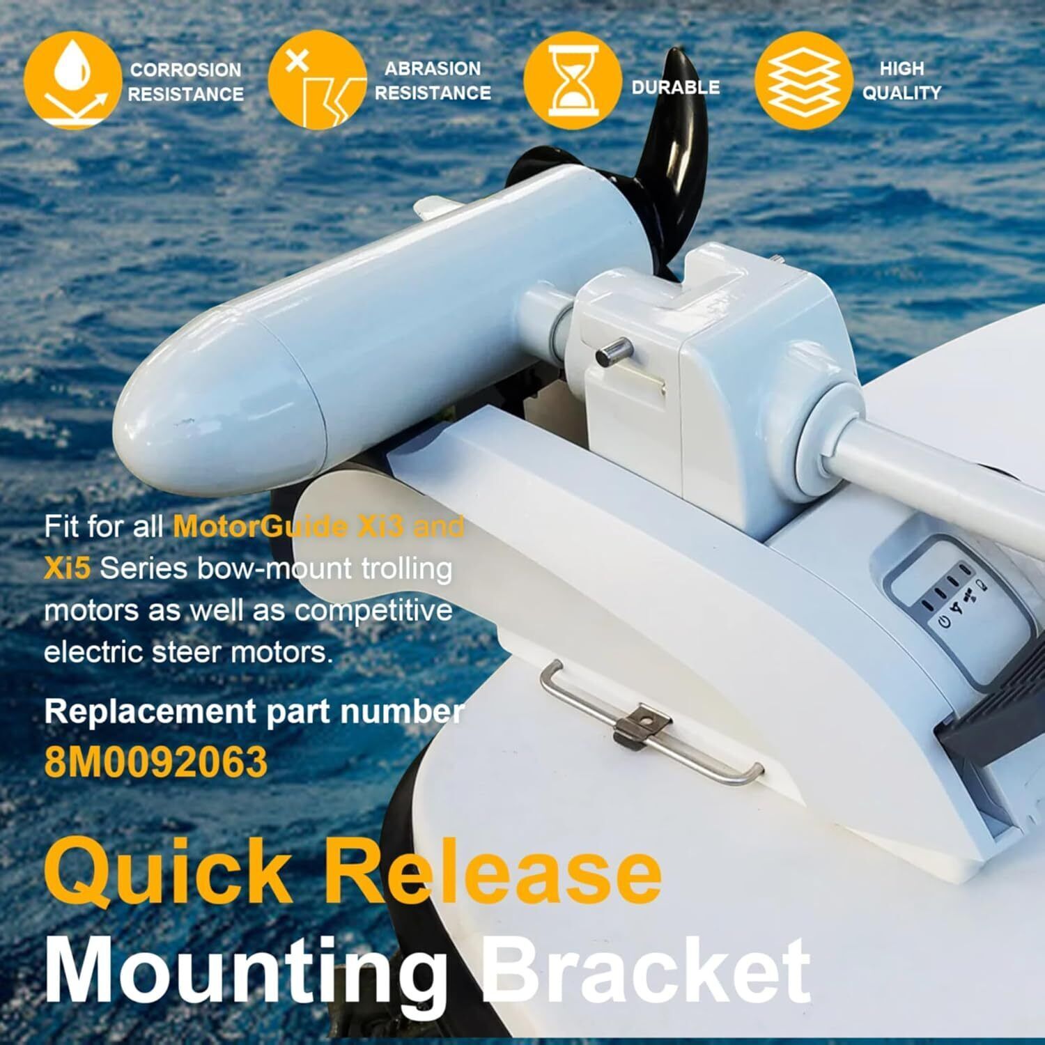 Quick-Release Mounting Bracket 8M0092063 For MotorGuide Xi3 Xi5 Trolling Motors