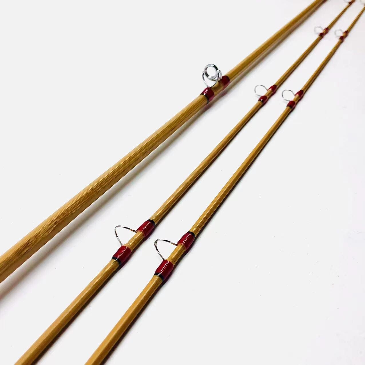 ZHUSRODS Classical Bamboo Fly Rod 7’6″~5 wt/2 Section~2 Tip/Fly Fishing Rods