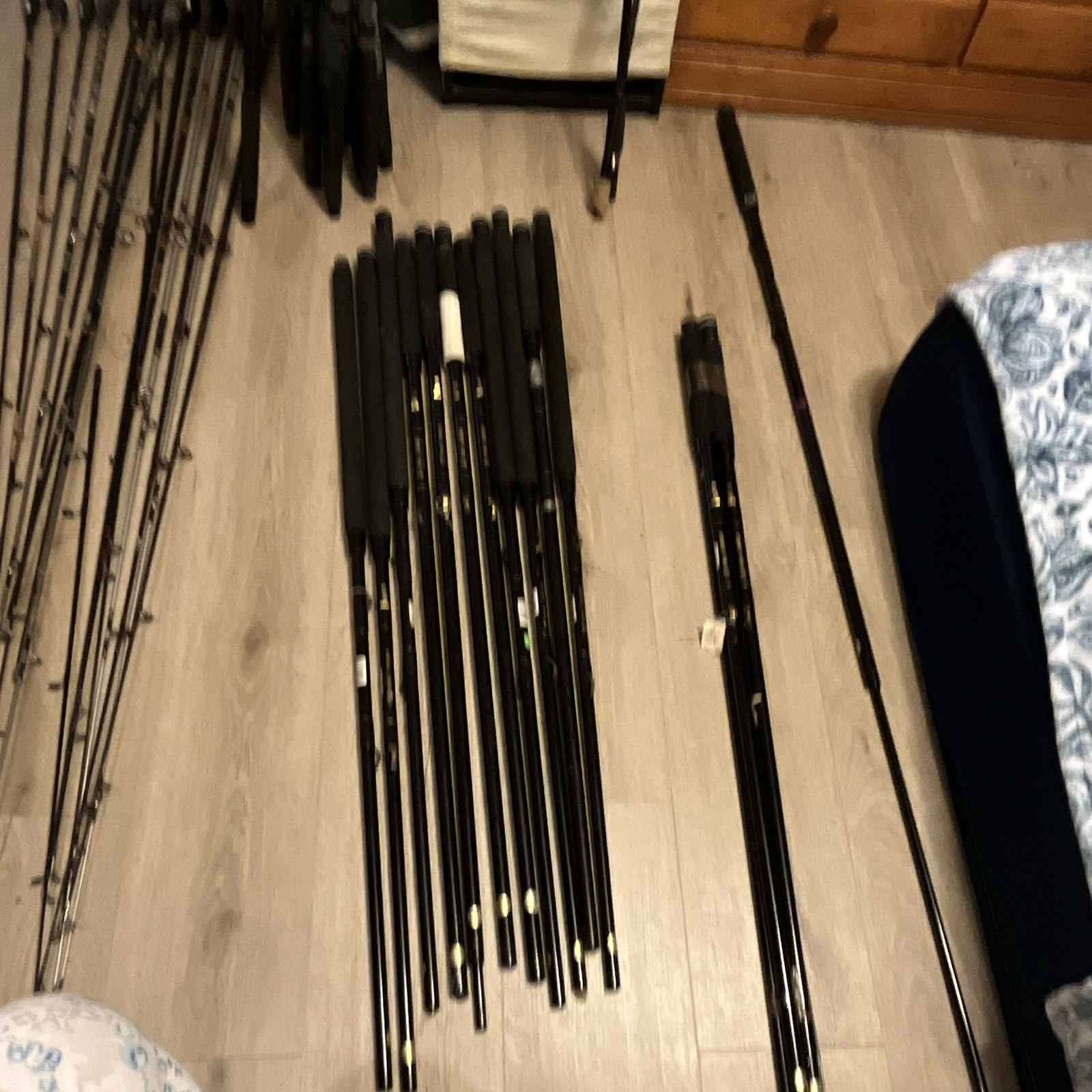 Fish Jerker Wrangler AT 437 Casting Rod 4ft 8in Med Fast Graphite 8lb Blk set40