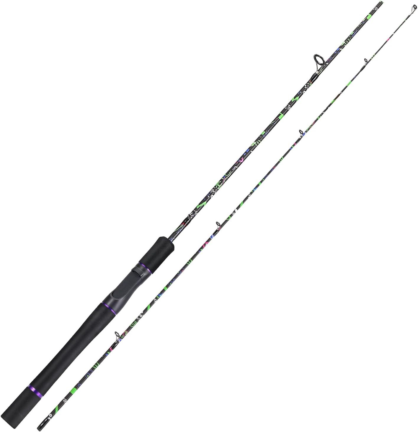 Fishing Rod 2-Piece Graphite Composite Blank/Fiber Glass Spinning & Casting Rod