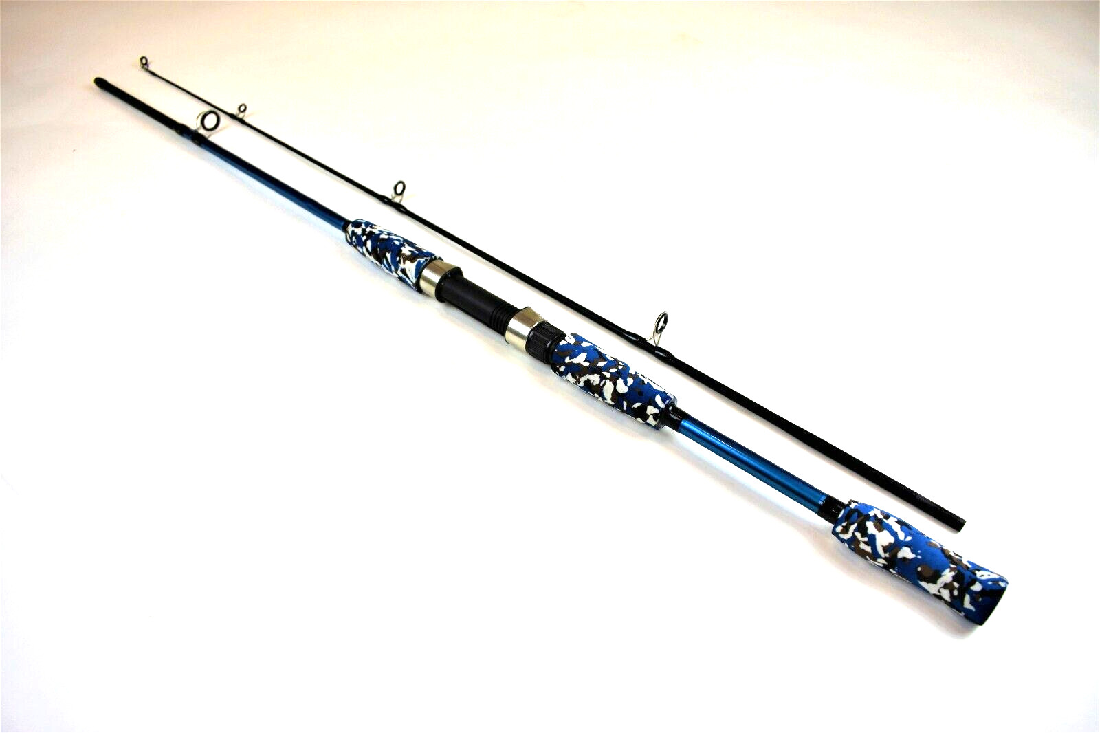 Taigek “Cold Blood” Spin Casting “Rod Only” 6′ 2pc. Blue Camo Carbon Fiber