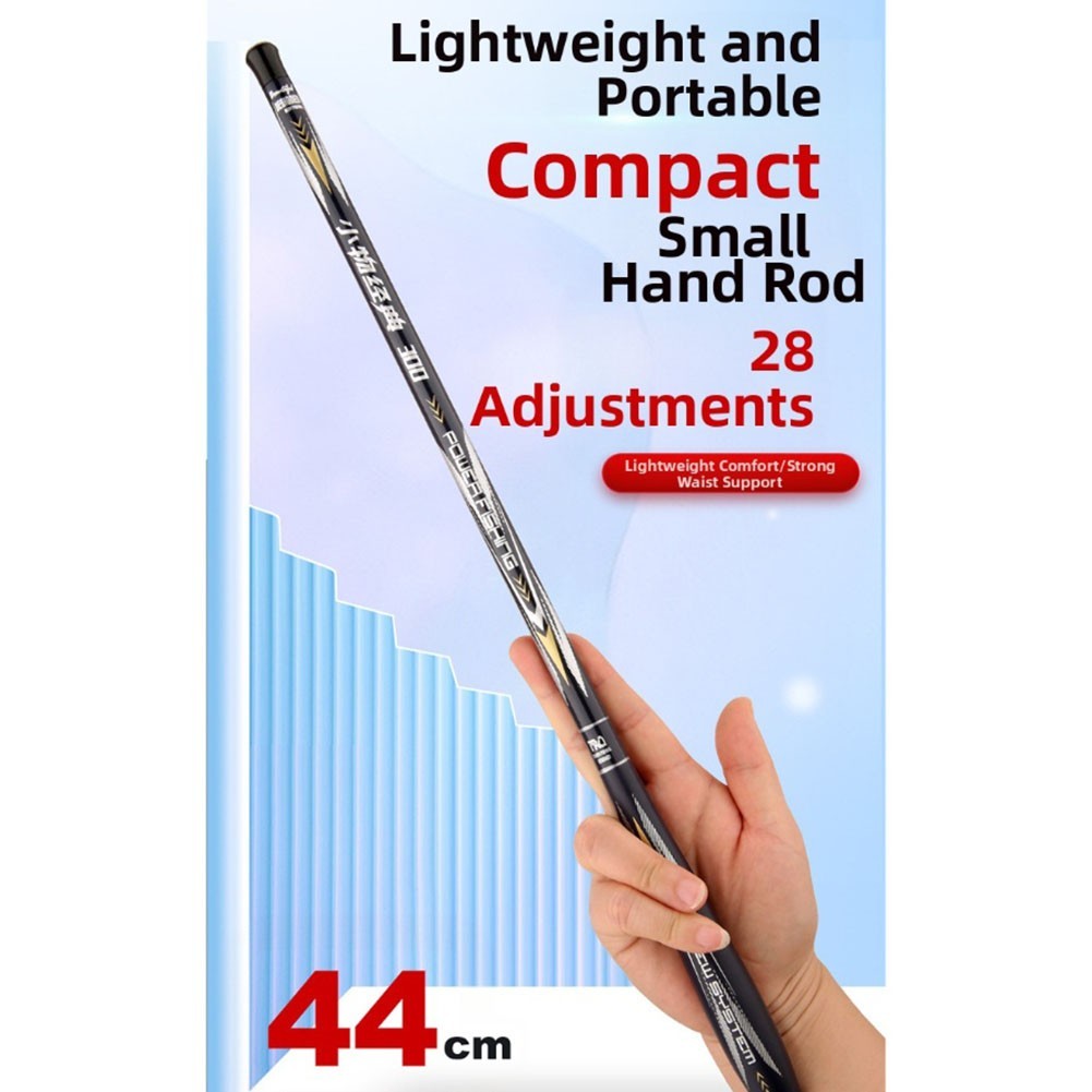 Portable for ultra Light 44cm Short Section Fishing Rod for Lobster Carbon Fiber