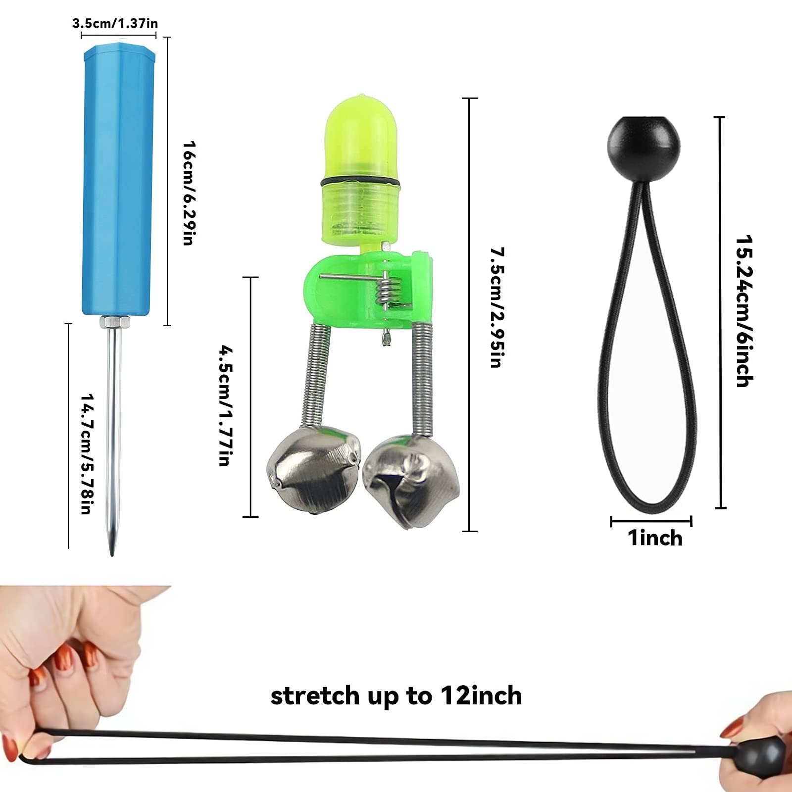 Mouhike 6 Pack Fishing Rod Holders Ground Support Fishing Pole Holder For Bank