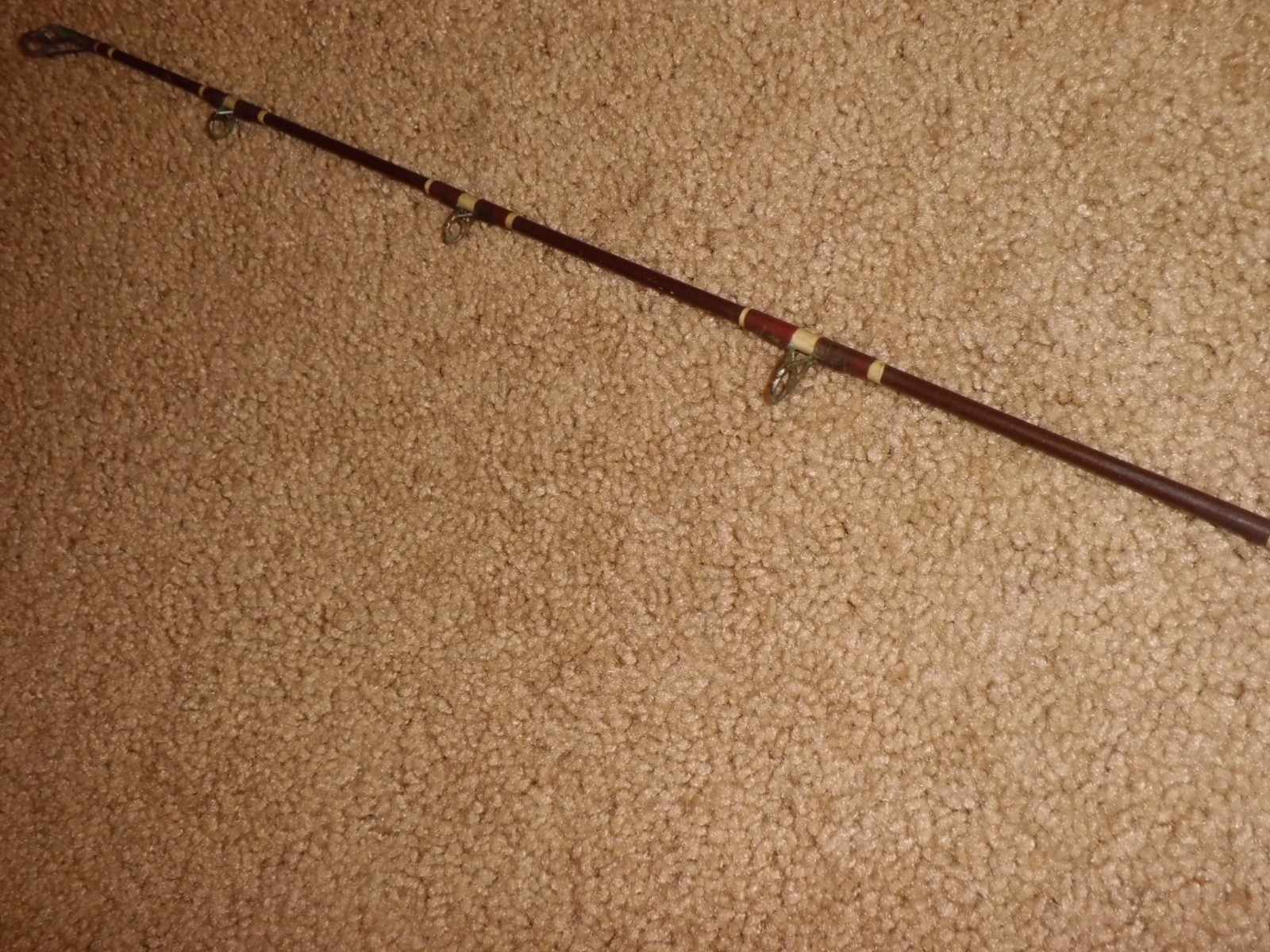 Vintage TRULINE Dynamo Spinning 6’8″ Boat Rod made in USA