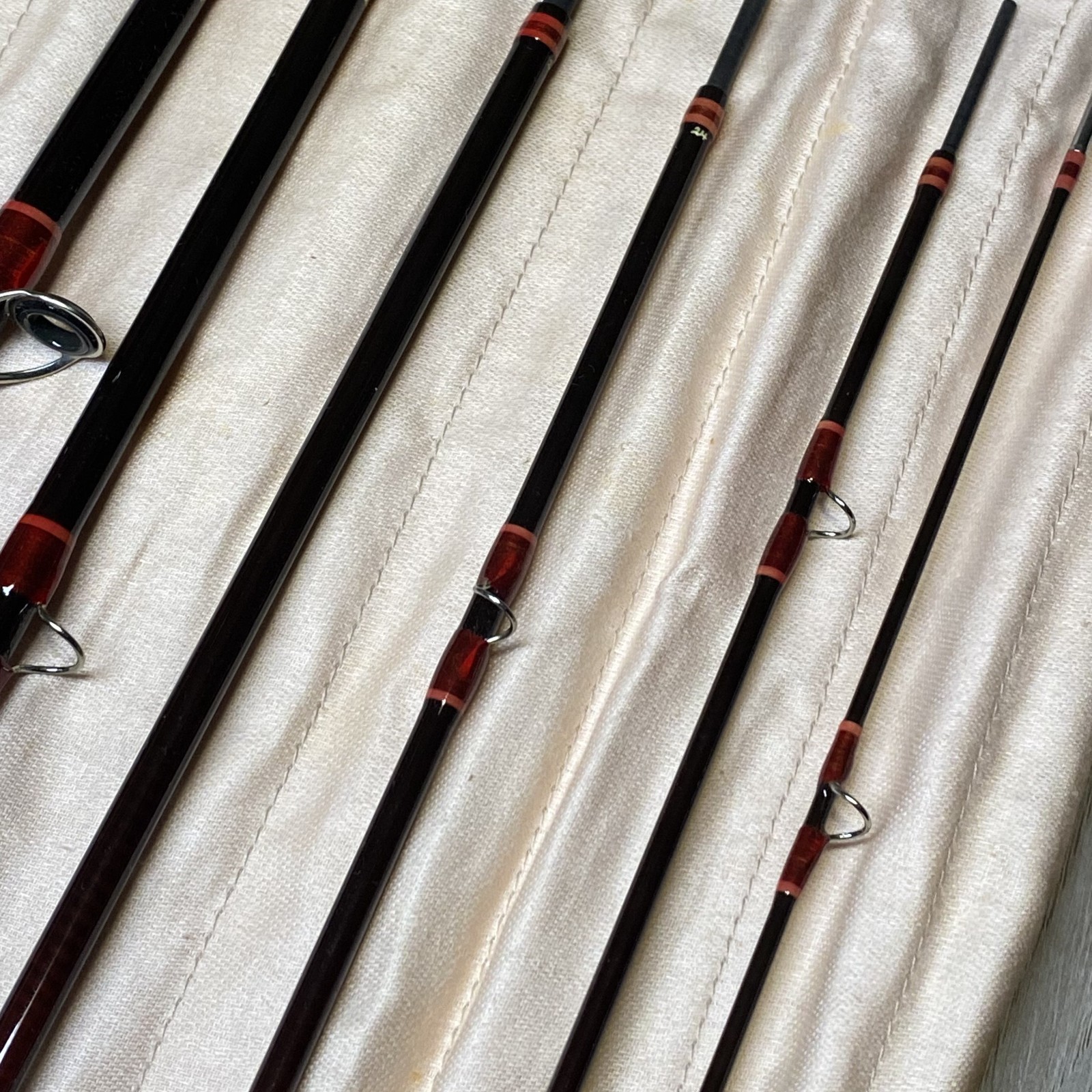 [Near Mint]Hardy Graphite Smuggler Deluxe #6 8’2″ Fly rod w/Sock Tube 7piece
