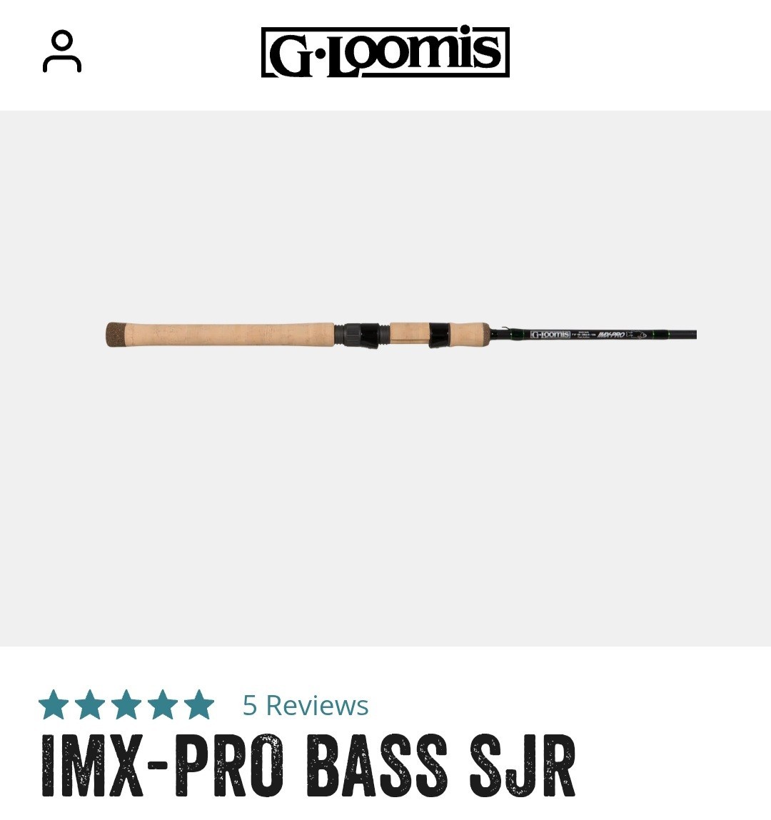 G.Loomis IMX Pro 783S SJR MH 6’6″