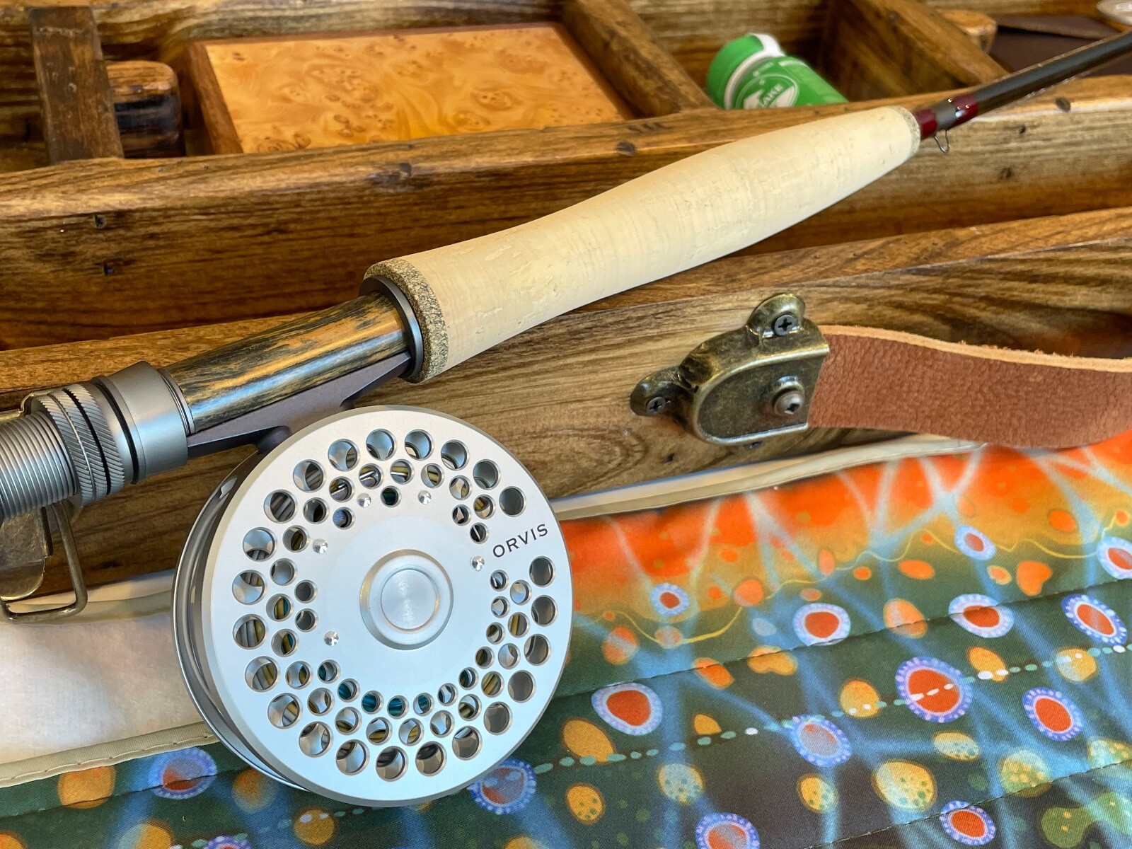 Two-Hearted Fly Rod Case with Rod, Reel, & Fly Box (5wt. 9″ 4 pc)