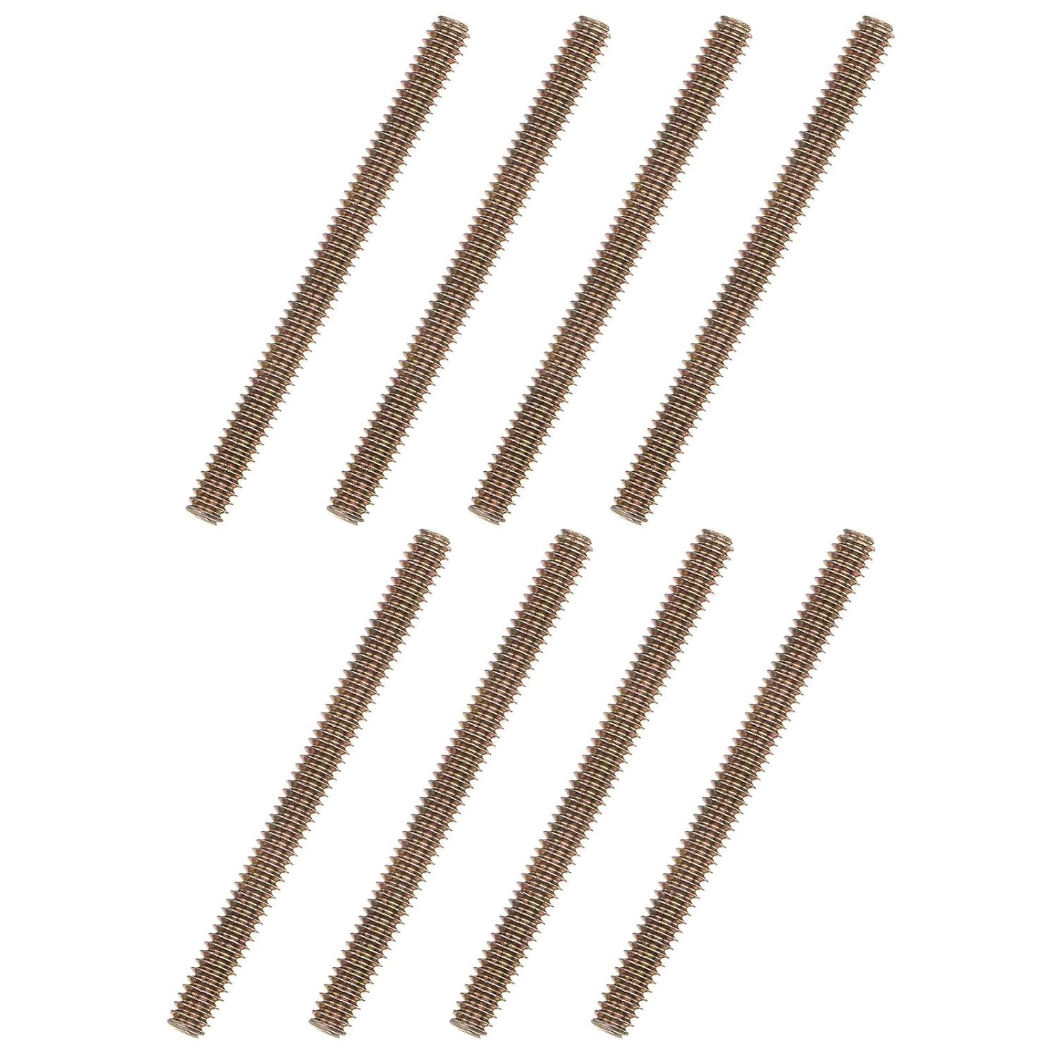 DIY Essential 8 pcs 1/4″-20 Fully Threaded Rods, 3 Inch Carbon Steel Fasteners