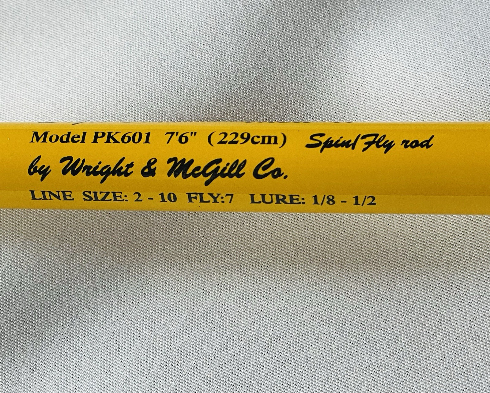 Eagle Claw Pack-It PK601 7’6 Spin Fly Travel Rod 4pc Yellow