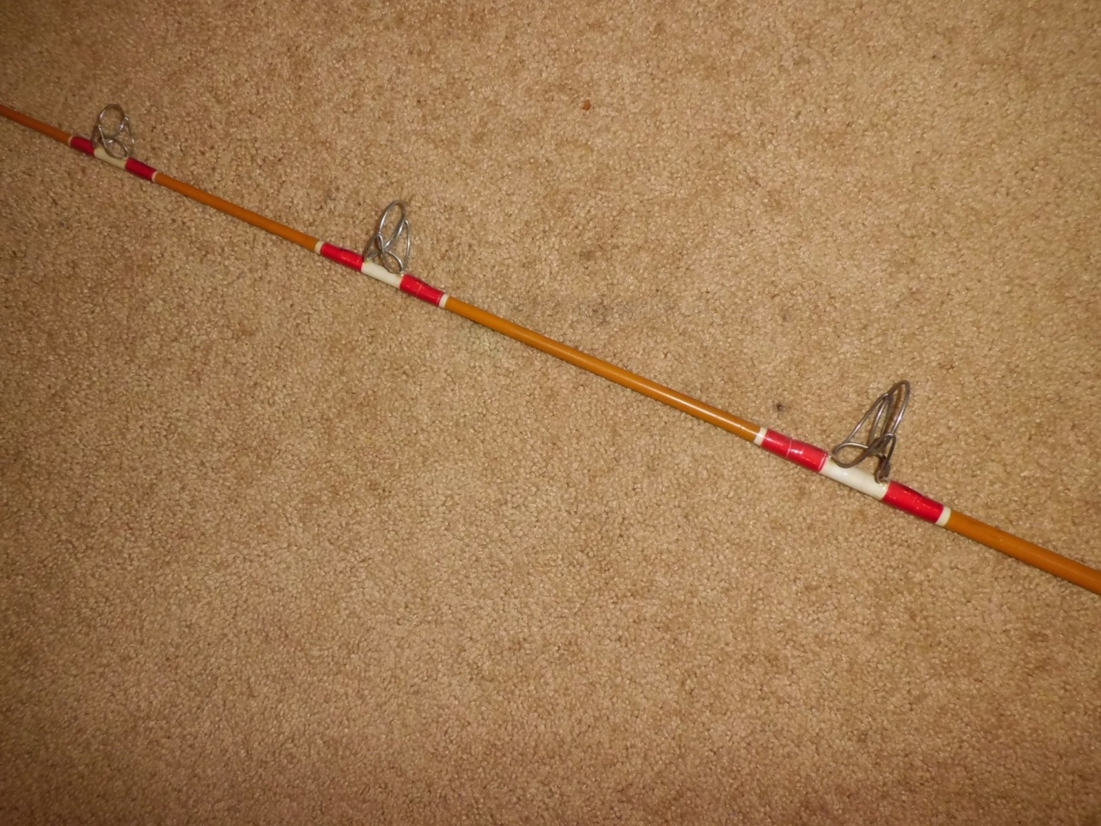 Vintage Custom Lamiglas Spinning Heavy Surf 9′ Rod made in USA- 30 lb test