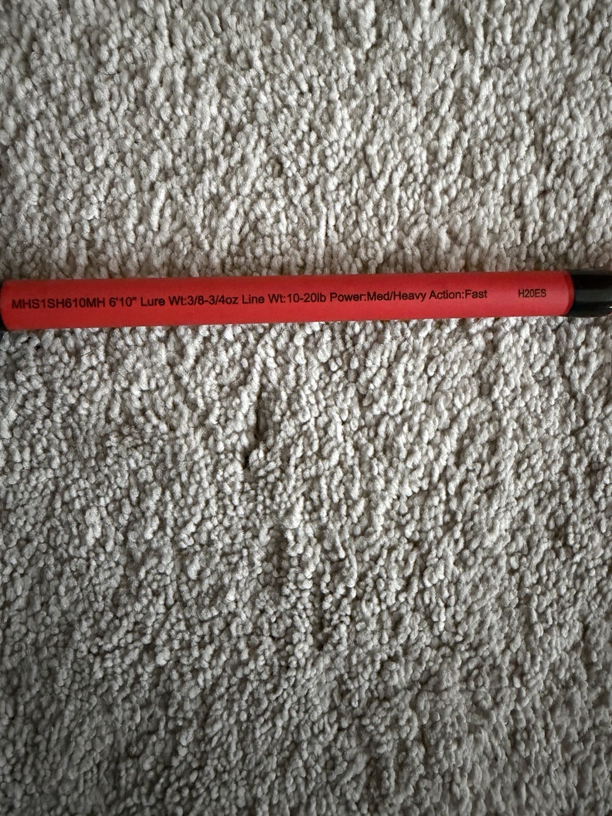 Lew’s MHS1SH610MH 6’10” Medium Heavy Fast Rod 10-20lb 3/8-3/4oz Red/Black
