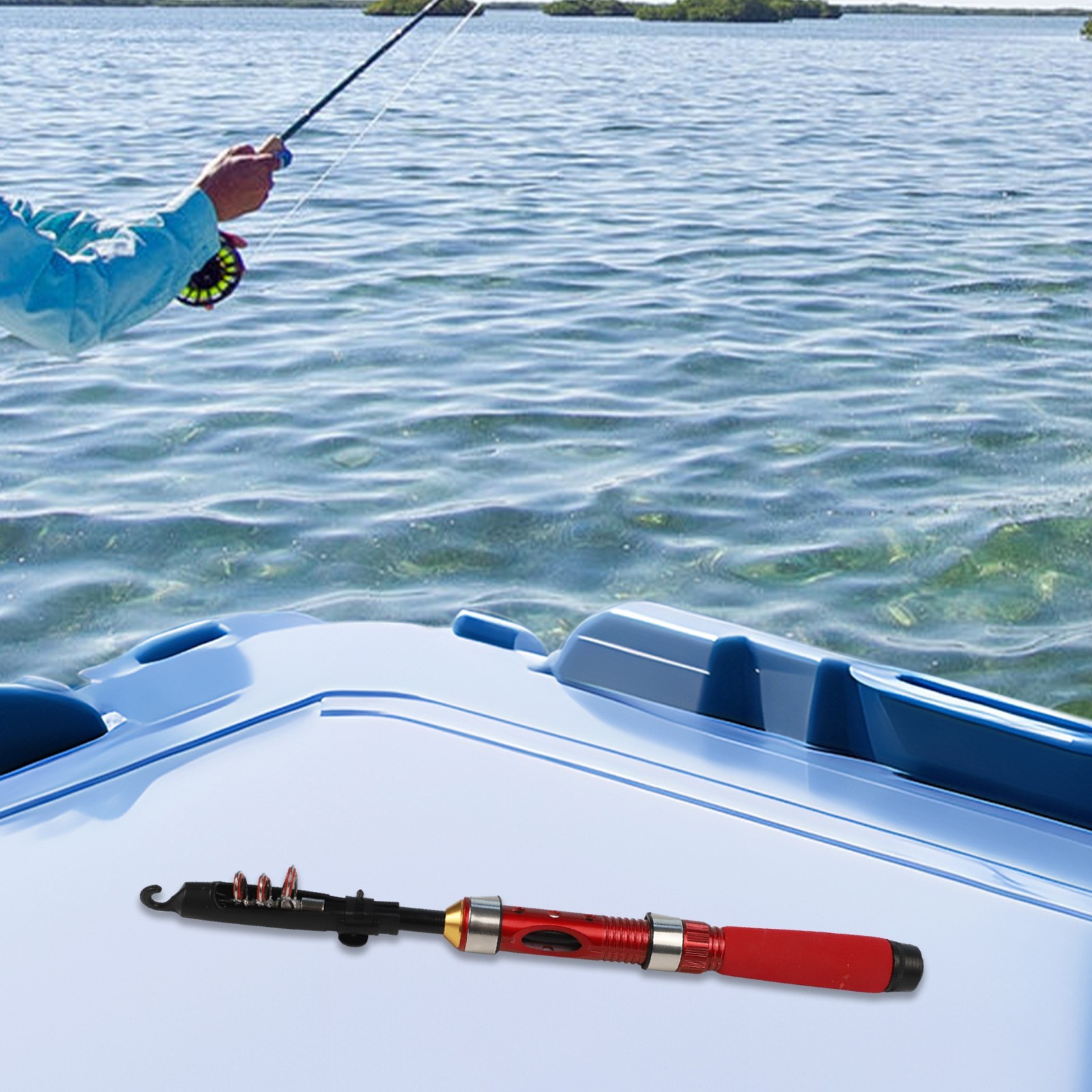 Telescopic Folding Fishing Rod for Compact Storage and Easy Transport
