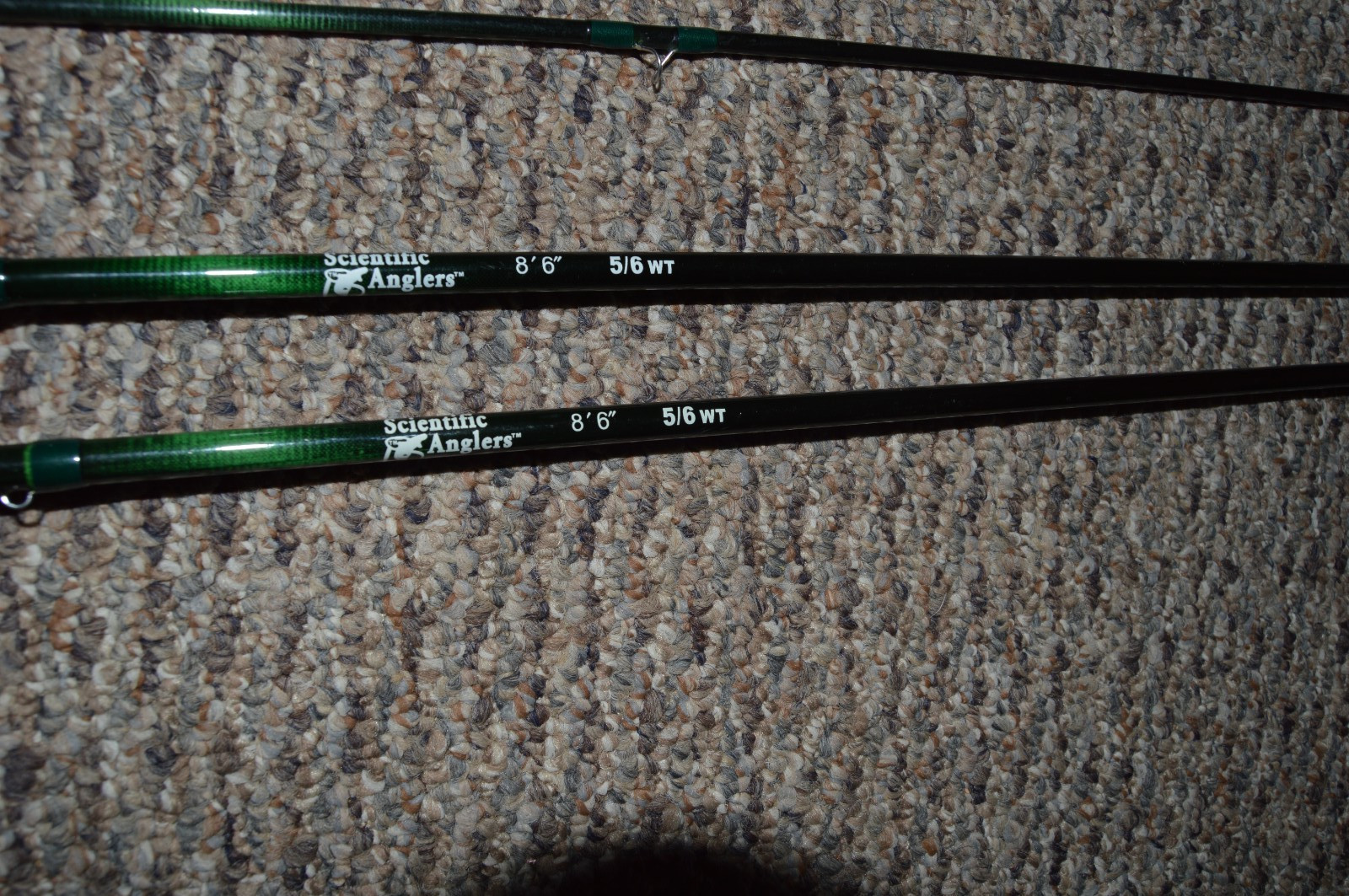 (2) NICE SCIENTIFIC ANGERS FLY RODS 8 .6 FOOT 5/6WT
