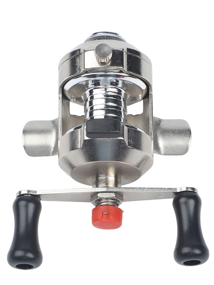 Compact Metal Lure Fishing Reel with Ergonomic Handle for Rock and Boat Fishing