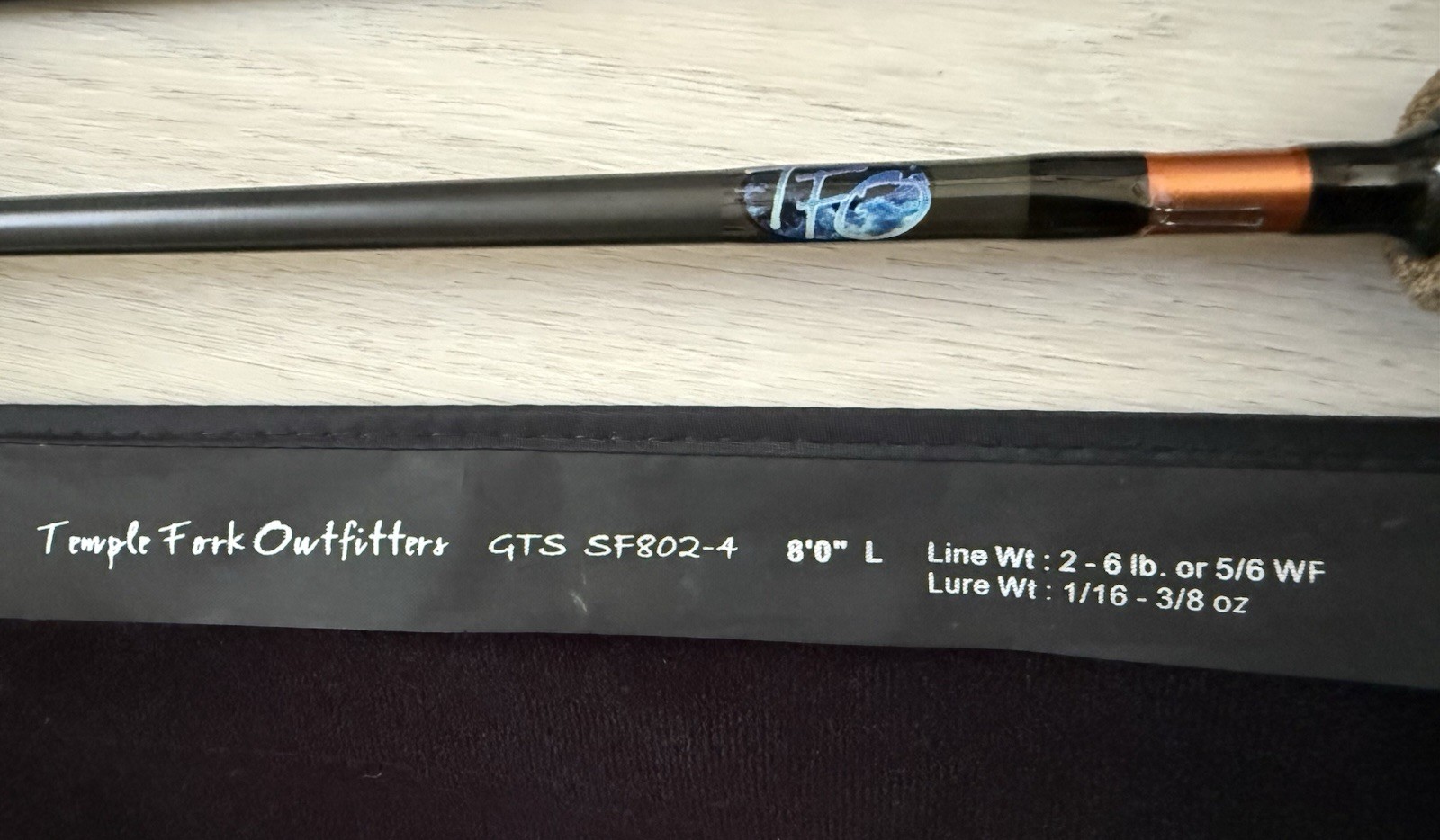 Two New Temple Fork Outfitters GTS SF802-4 8’0″ Fishing Rods (4 piece)