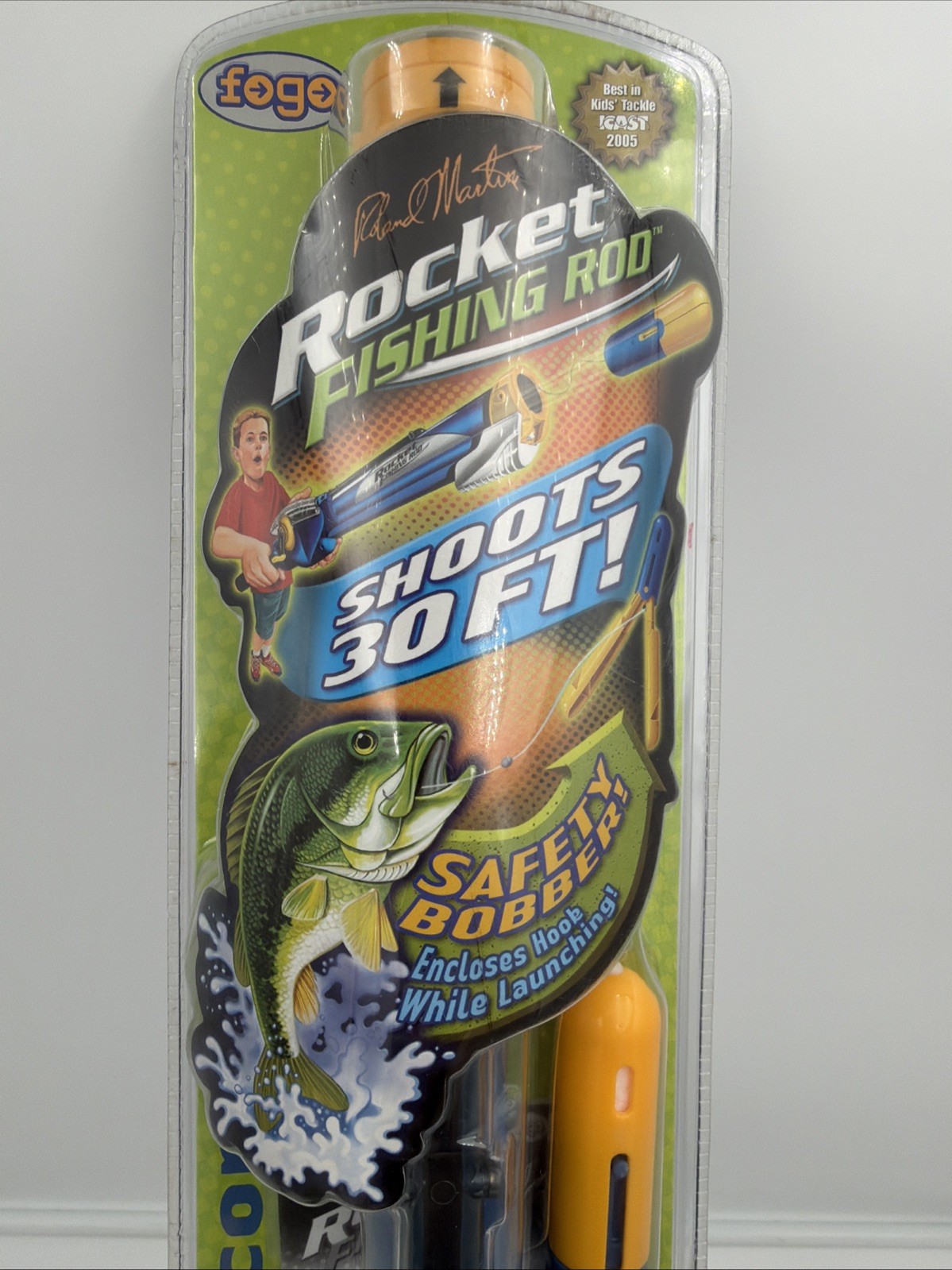 Roland Martin Rocket Fishing Rod 2005 Fogo #69011 Spin Master BRAND NEW & SEALED