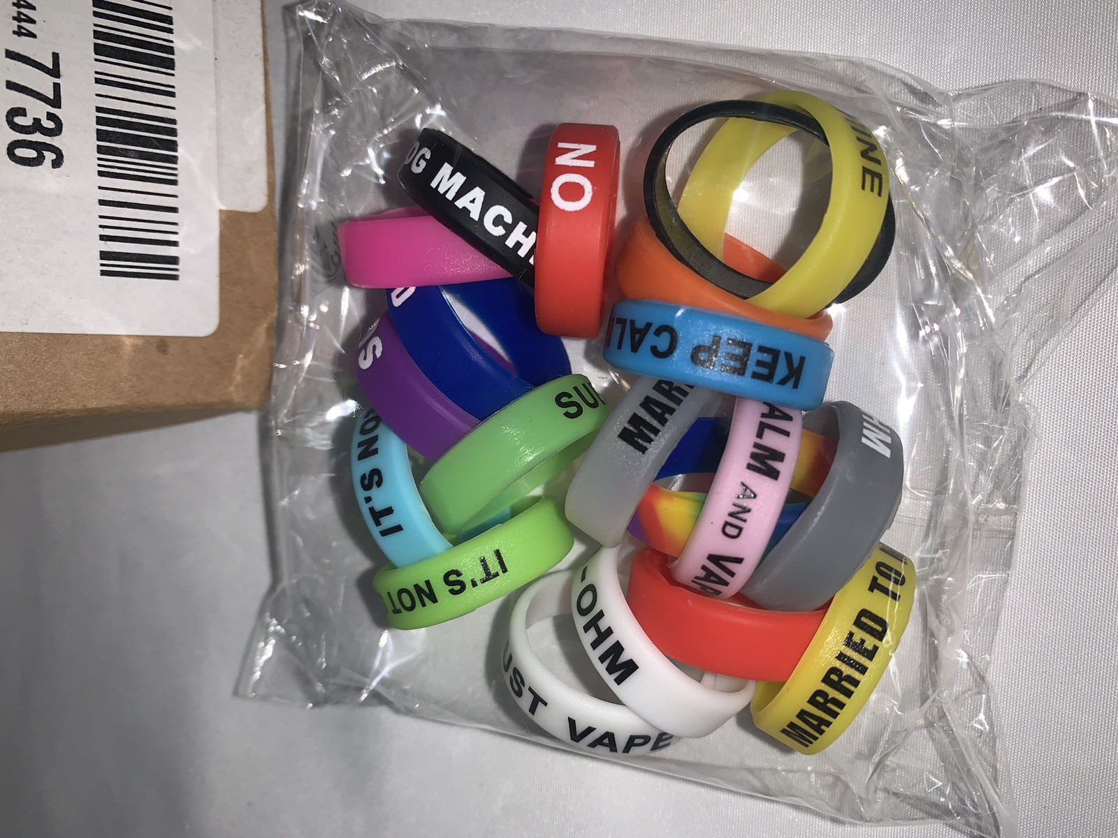 Rings Silicone Anti Slip Band Pack of 20 Rings made Diameter 22mm