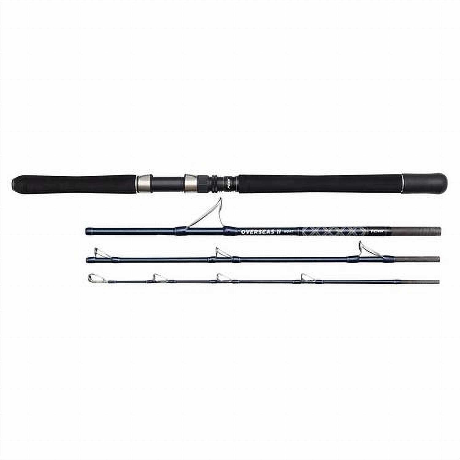Penn Overseas ll 4-Piece 6ft 9ins Travel Boat Rods +Travel Case