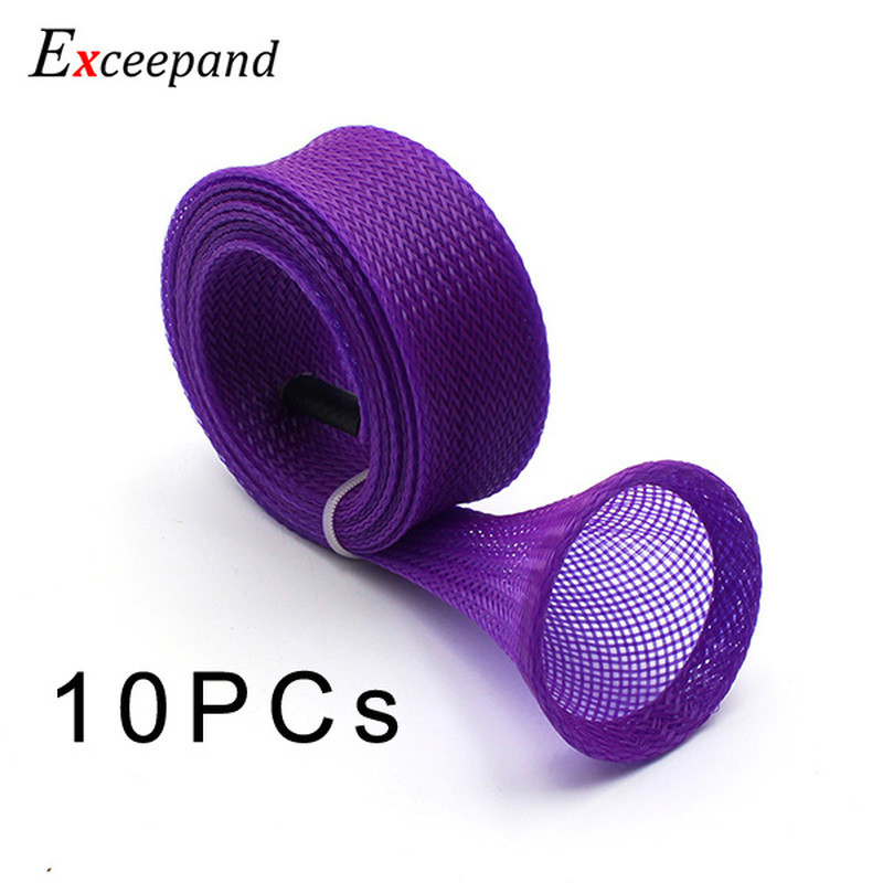 10 PCs Free Tangle Fishing Rod Sleeve Casting Fishing Rod Cover Pole Sock