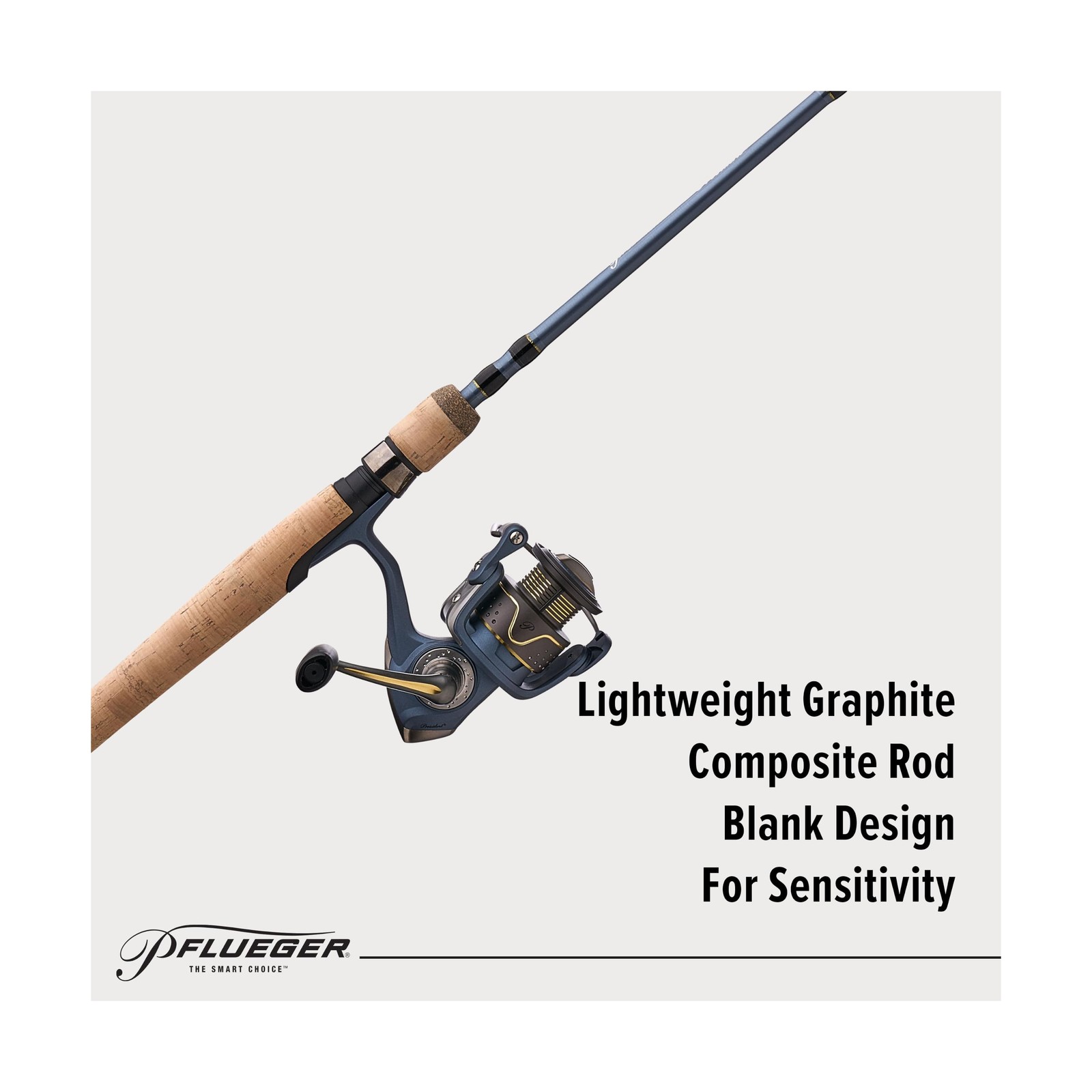 Pflueger President Spinning Reel and Fishing Rod Combo New Model