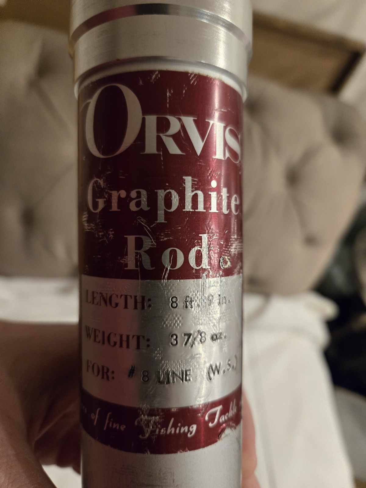 Orvis Graphite 8′ 9″ Fly Rod 3 7/8 oz No 8 Line