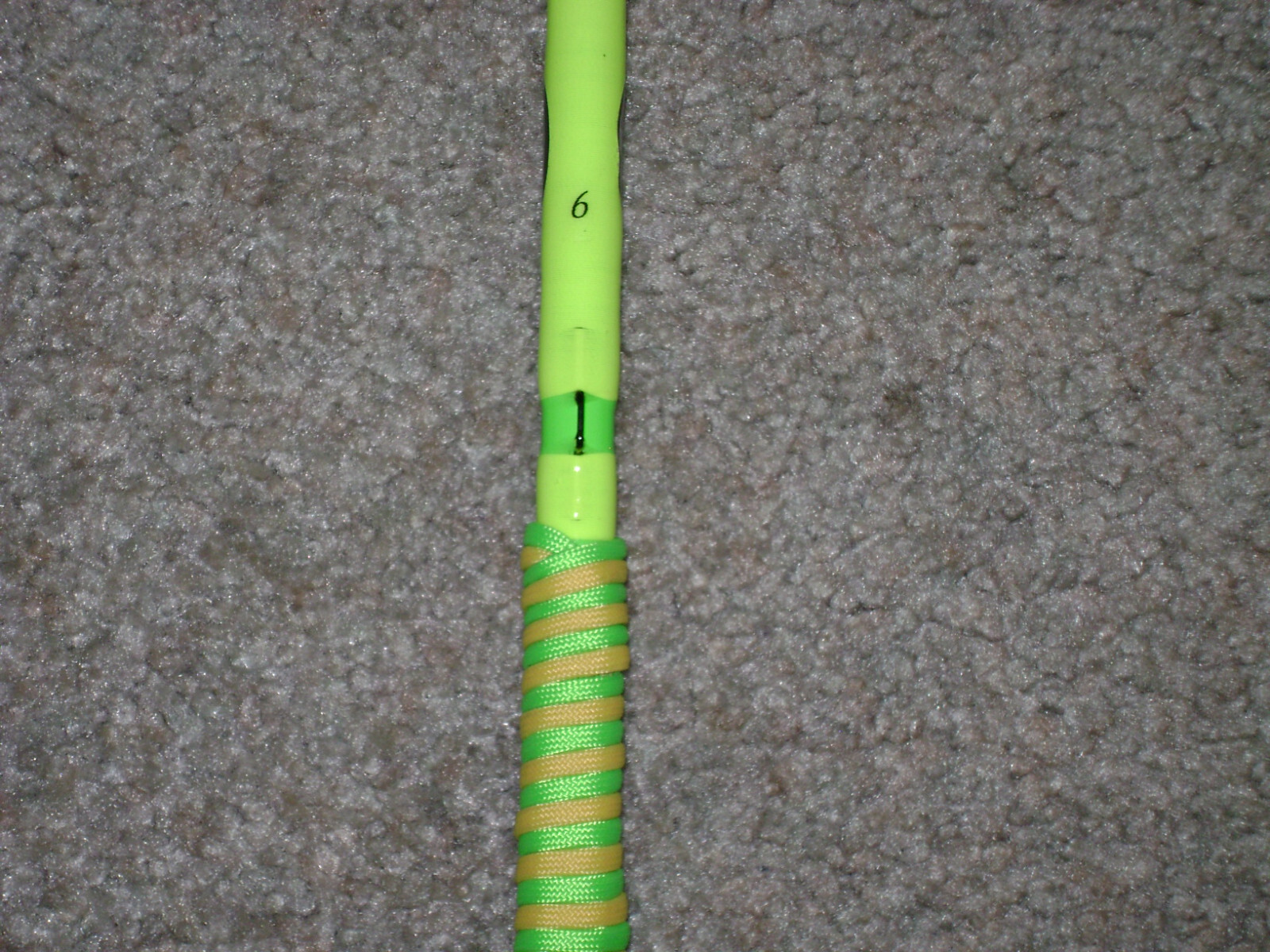 GLOW ROD MEAT HUNTER FLEX 6′ CASTING -BIG FISH- GLOWS GREEN UNDER BLACK LIGHT!