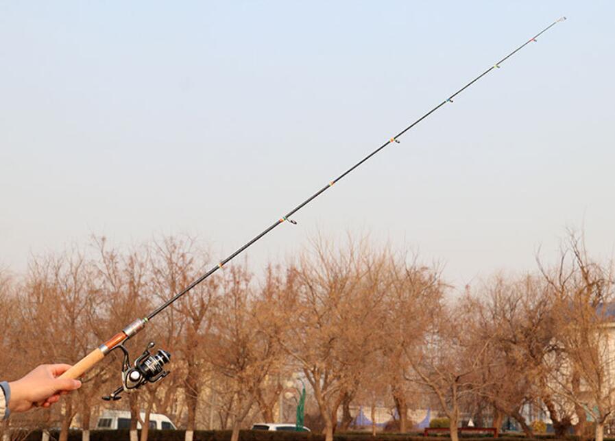 Trout Fishing Rod 1.68m 1.8m Portable Ultra Light Solid Tip Carbon Spinning Pole