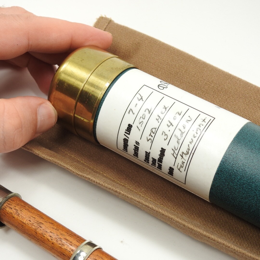 Dennis Stone Bamboo Fly Fishing Rod. 7’ 4wt. W/ Tube and Sock.