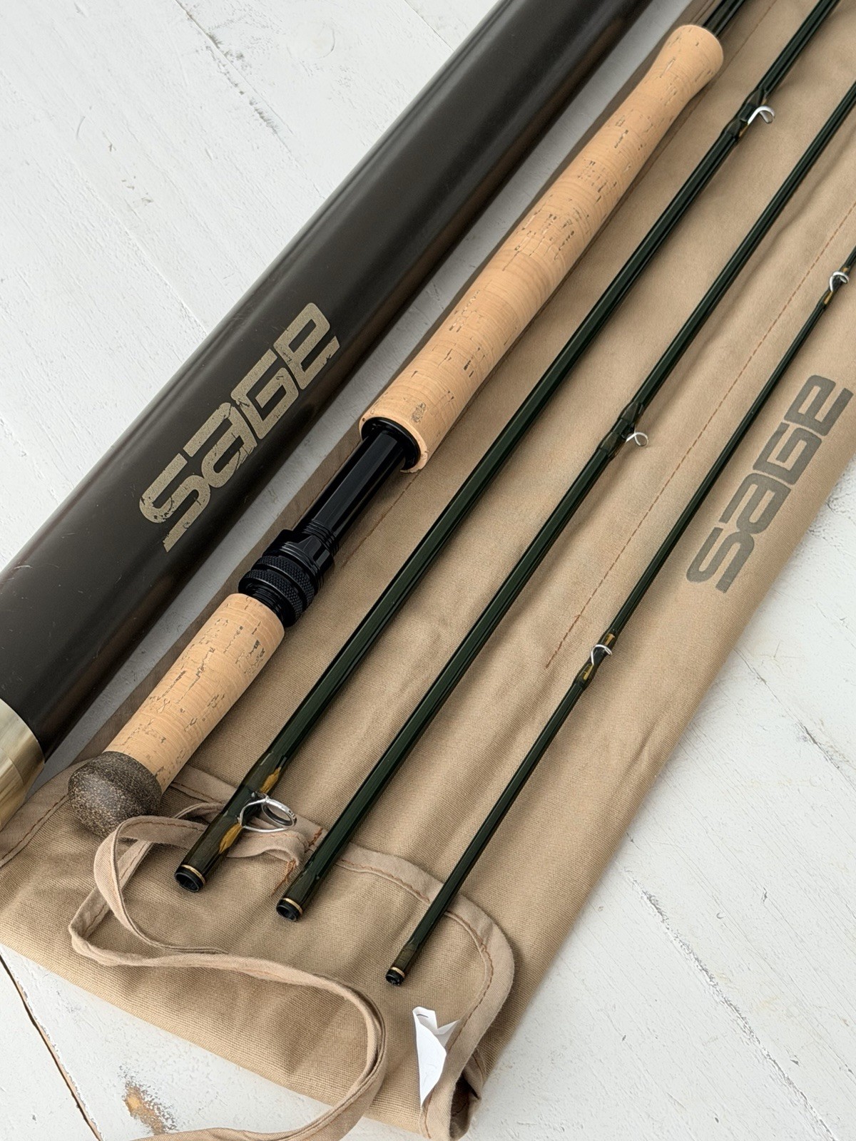 **BEAUTIFUL** 🔥 SAGE Z-AXIS Switch/Spey 6wt. 11’ft~4pc FlyRod!! ~LEGENDARY~ 🔥