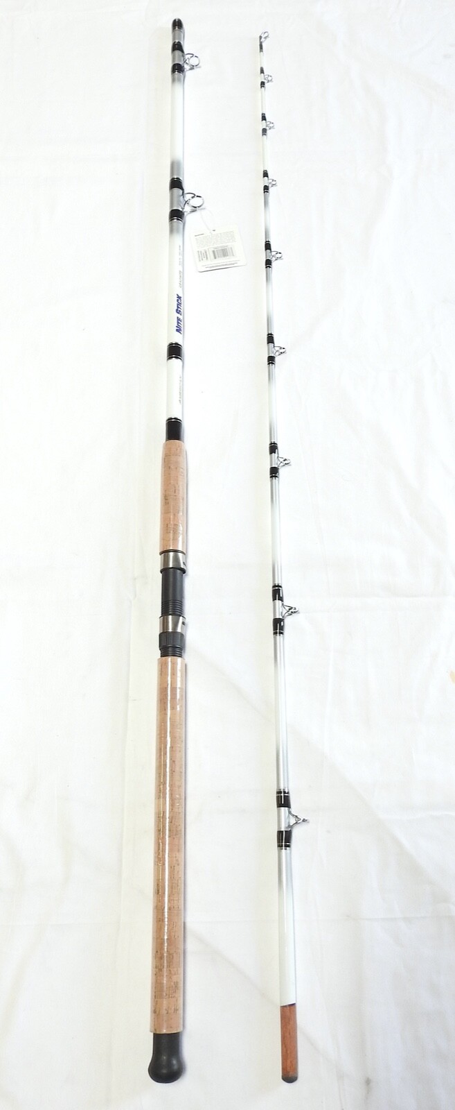 Pro Catfish Casting Rod 8′ 2pc Cork Handle Glow Tip