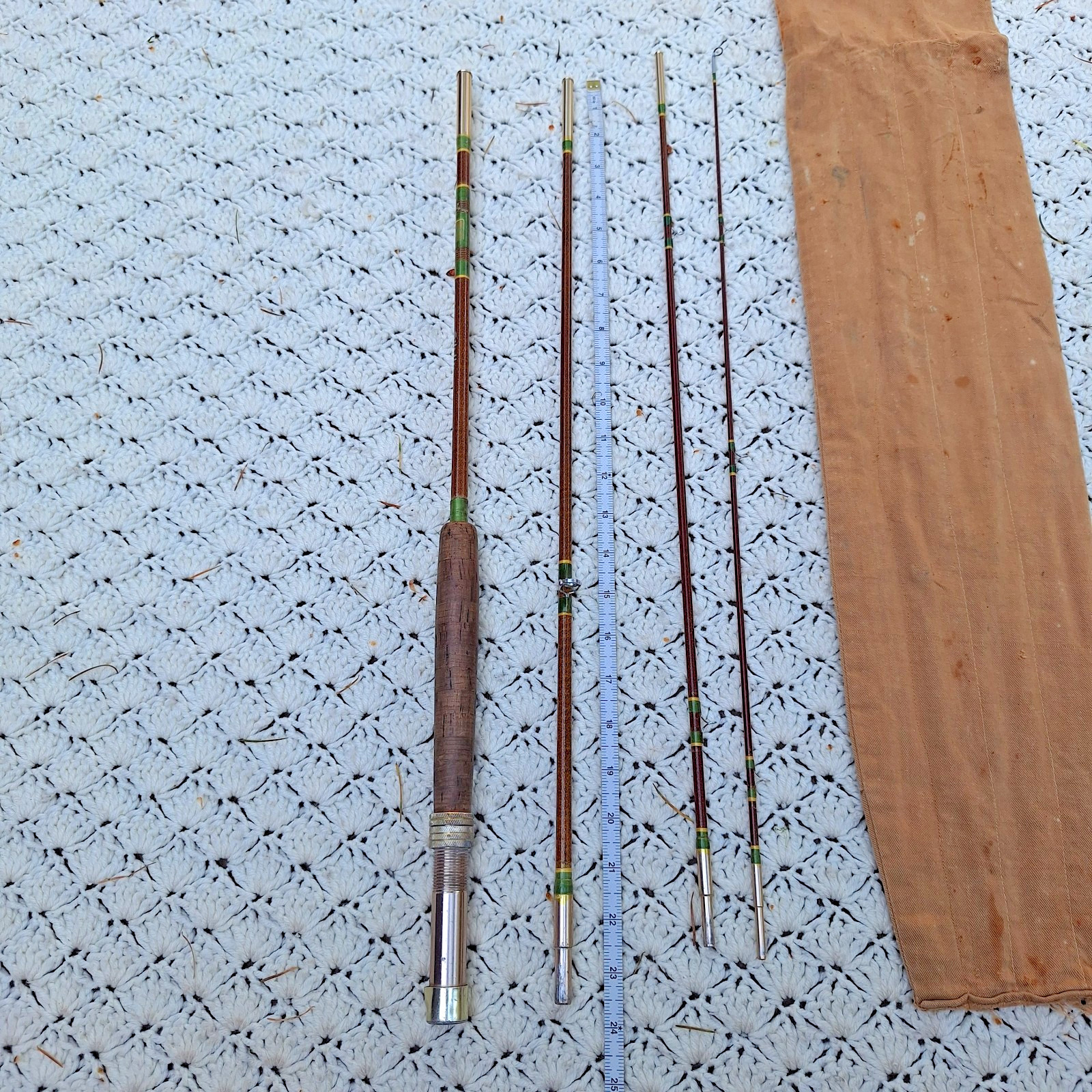 Vtg SILAFLEX Perfexion 4 Piece Model 206 Fly Rod HDH Line w/ Sleeve – 8′