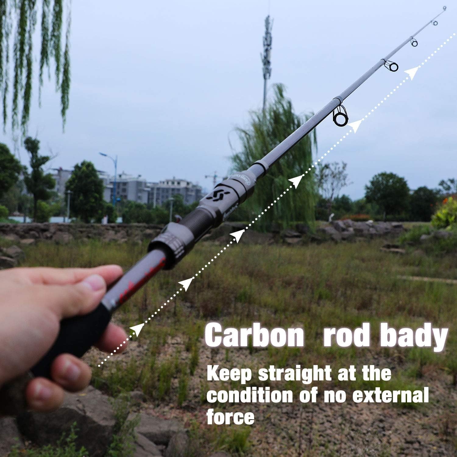 Best Fishing Gift: 24T Carbon Fiber Travel Rod with Reel – Lightweight & Durable