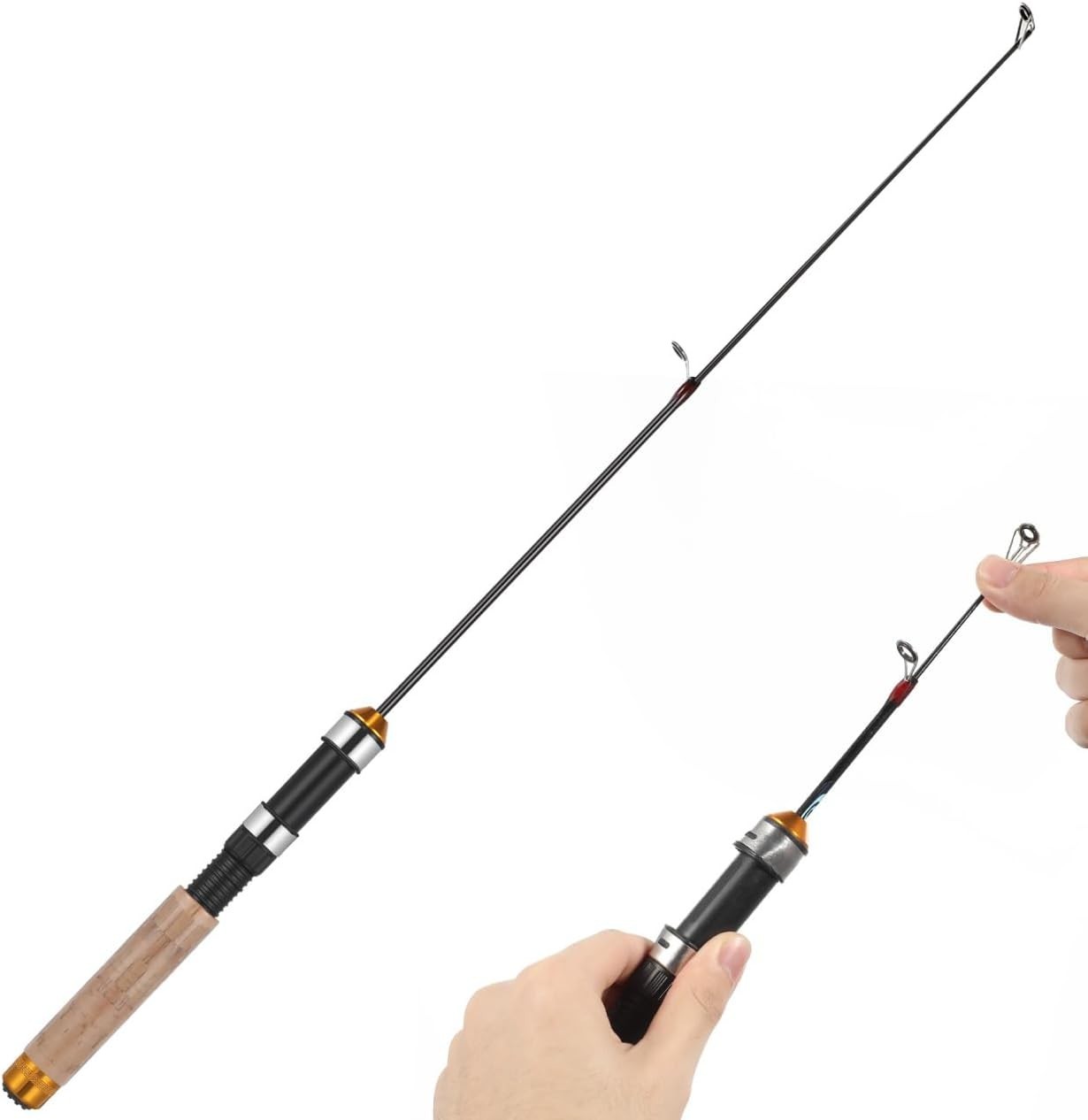 Mini Telescopic Ice Fishing Rod for Youth – Lightweight & Compact Adventure Tool