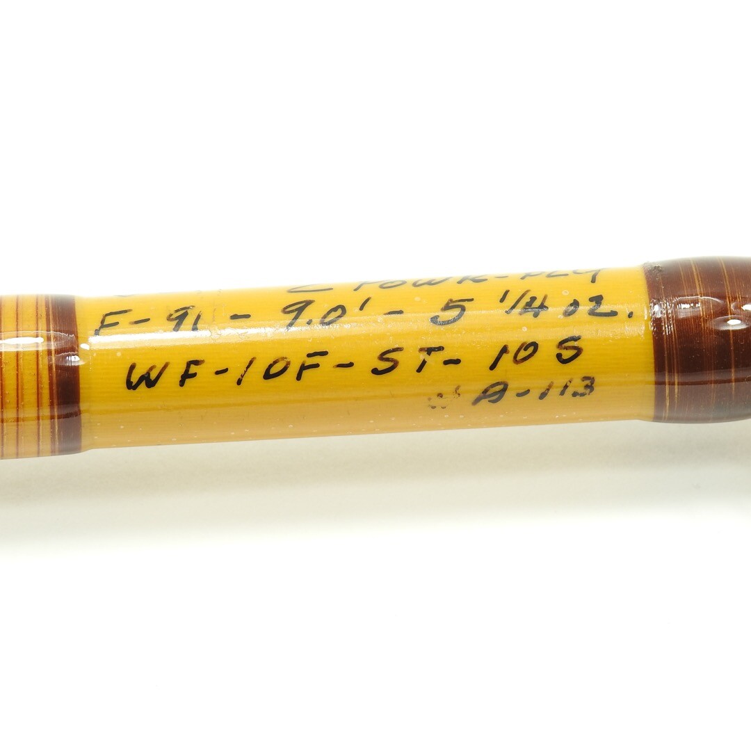 Early Scott Fiberglass PowR-Ply Fly Fishing Rod. 9′ 10wt.