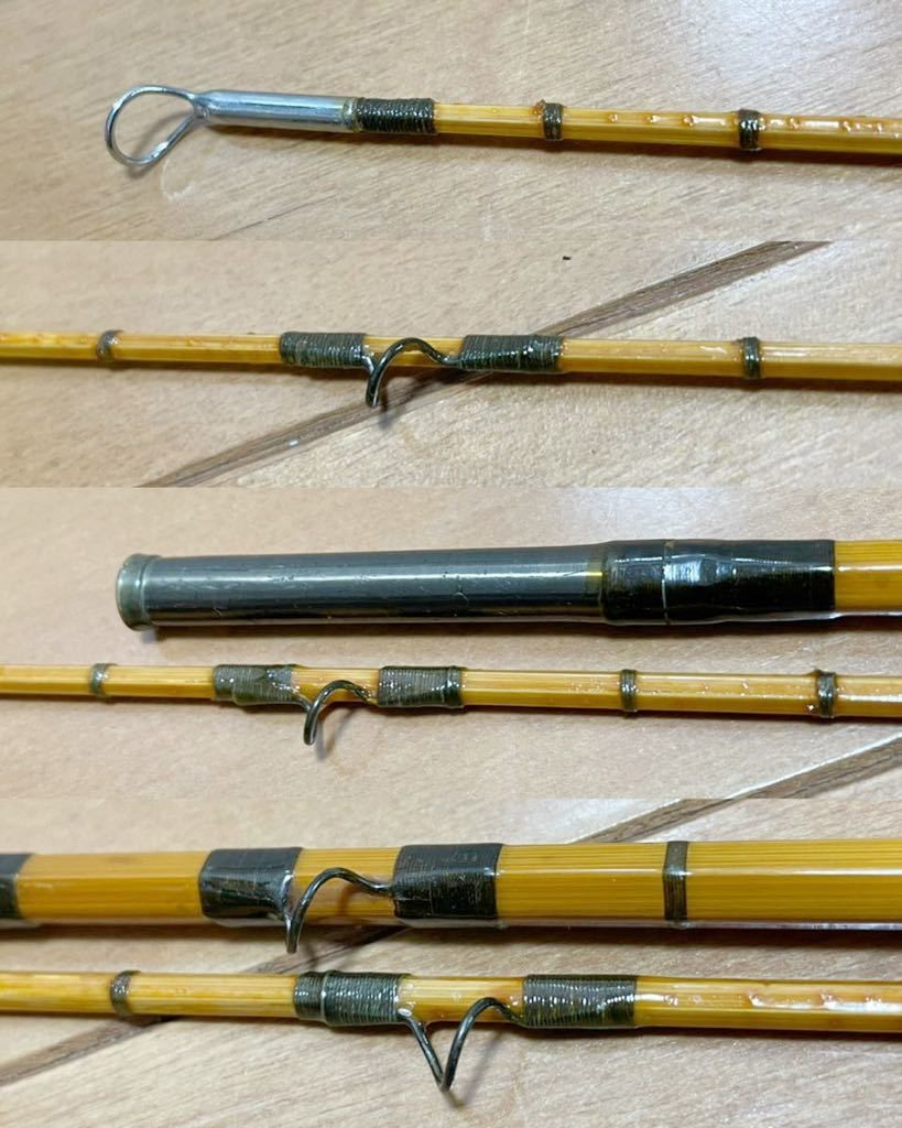 rare old 1959 Hardy Palakona Bamboo CC ge France 8ft in Bamboo Fly Fishing Rod