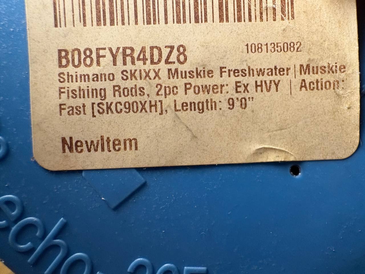 Shimano SKIXX Muskie Rod 9’0″ Extra Heavy Fast 2pc SKC90XH – NEW